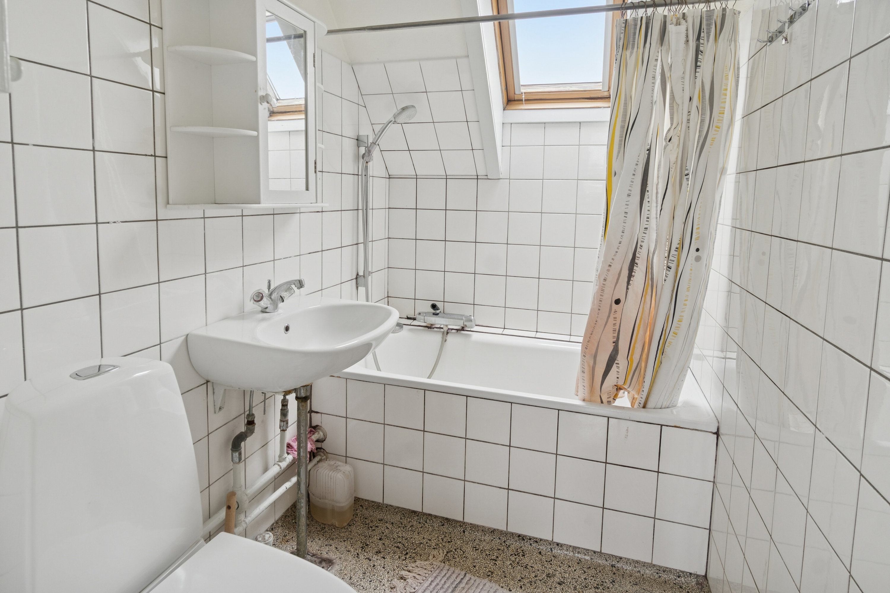 Fremhævet badeværelse billede i fuldskærmstilstand. Billede af Brydes Alle 9, 4200 Slagelse