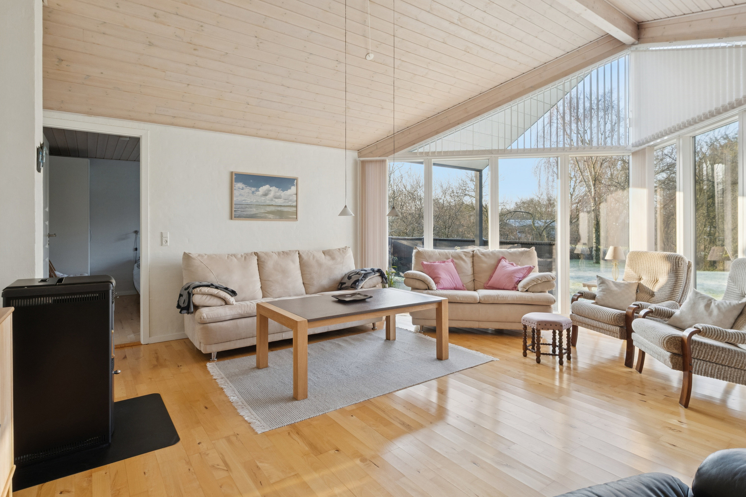 Fremhævet stue billede i fuldskærmstilstand. Billede af Hannesvej 8, Randrup, 7770 Vestervig