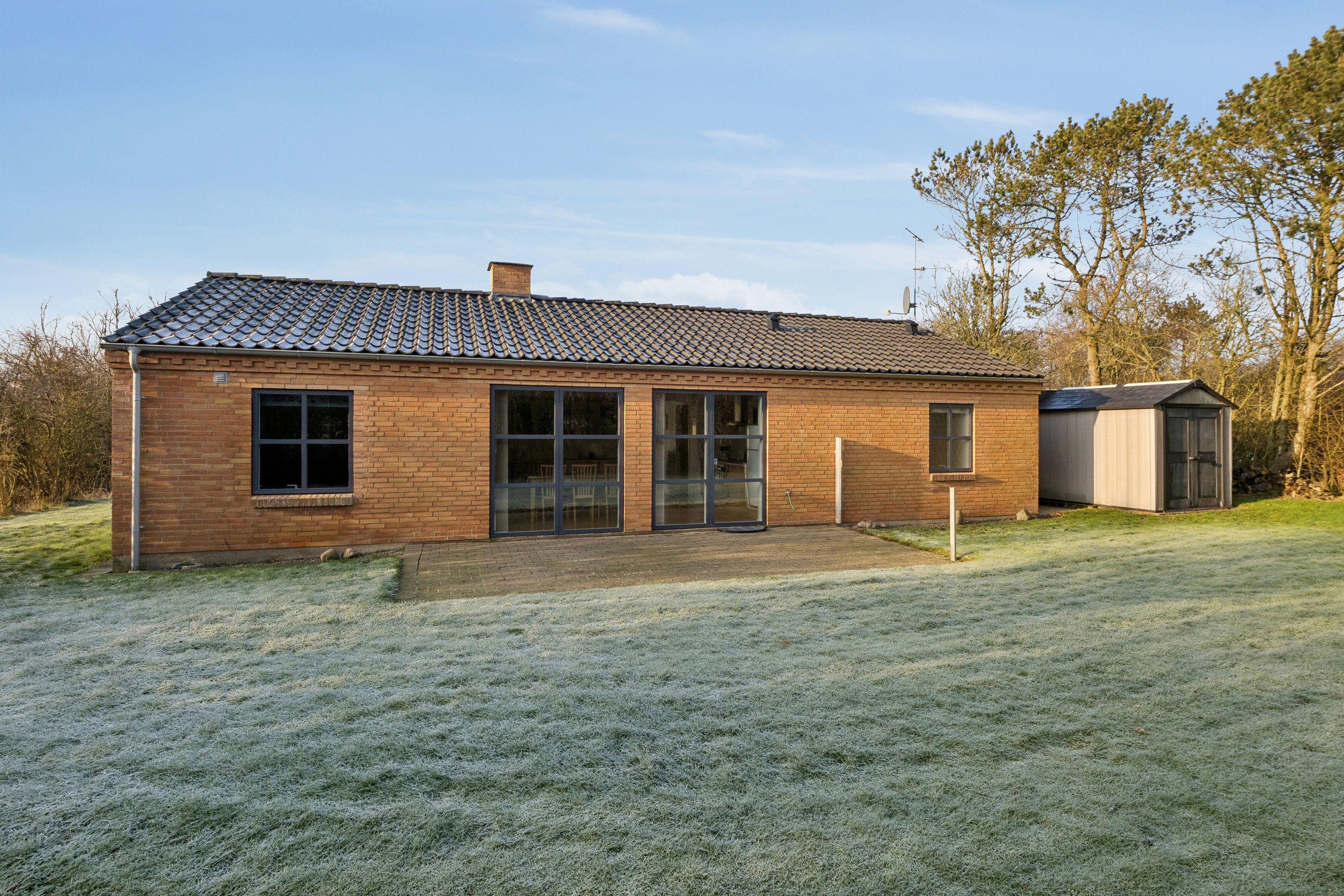 Fremhævet set fra haven billede i fuldskærmstilstand. Billede af Hannesvej 8, Randrup, 7770 Vestervig