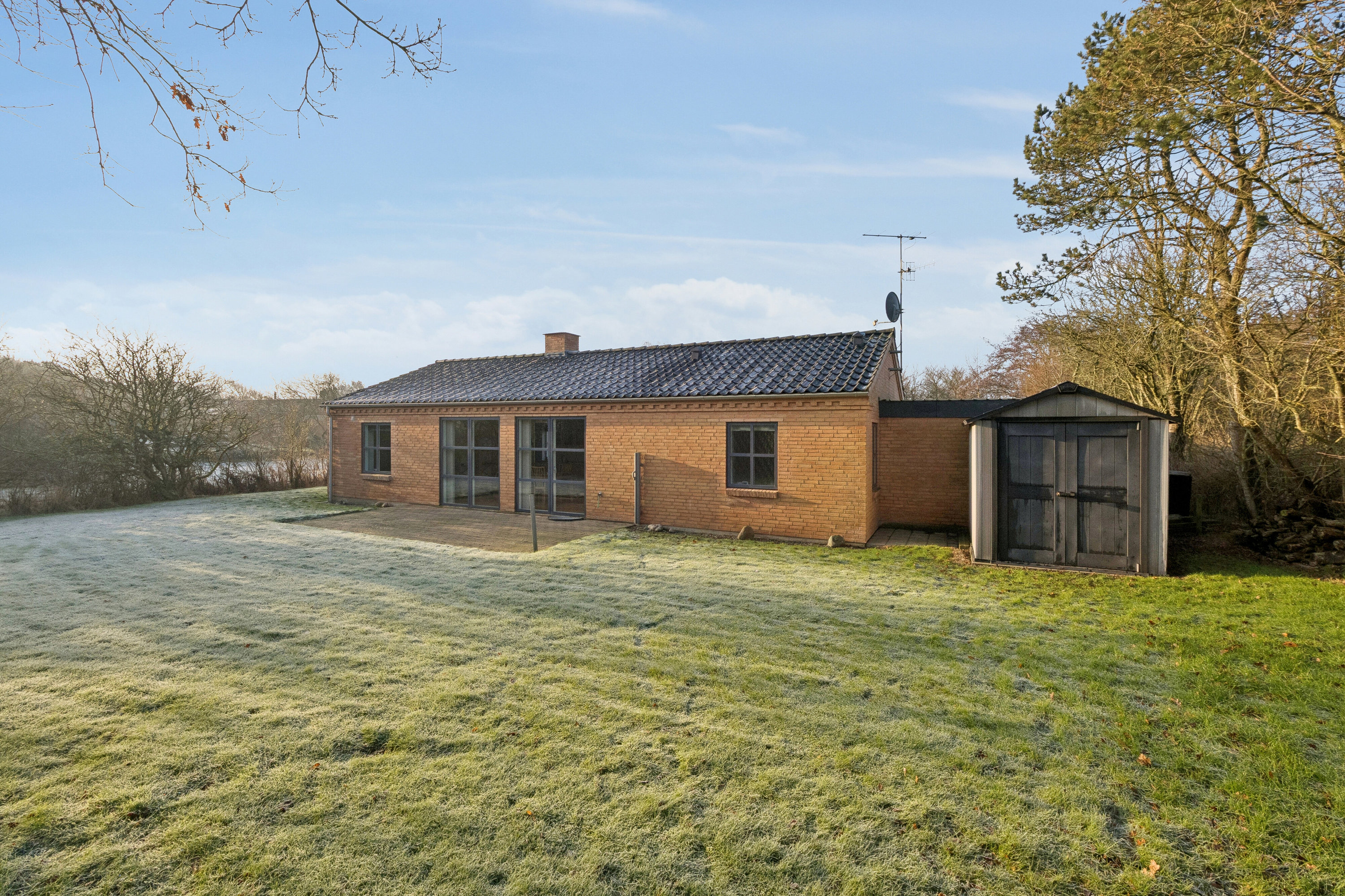 Fremhævet set fra haven billede i fuldskærmstilstand. Billede af Hannesvej 8, Randrup, 7770 Vestervig