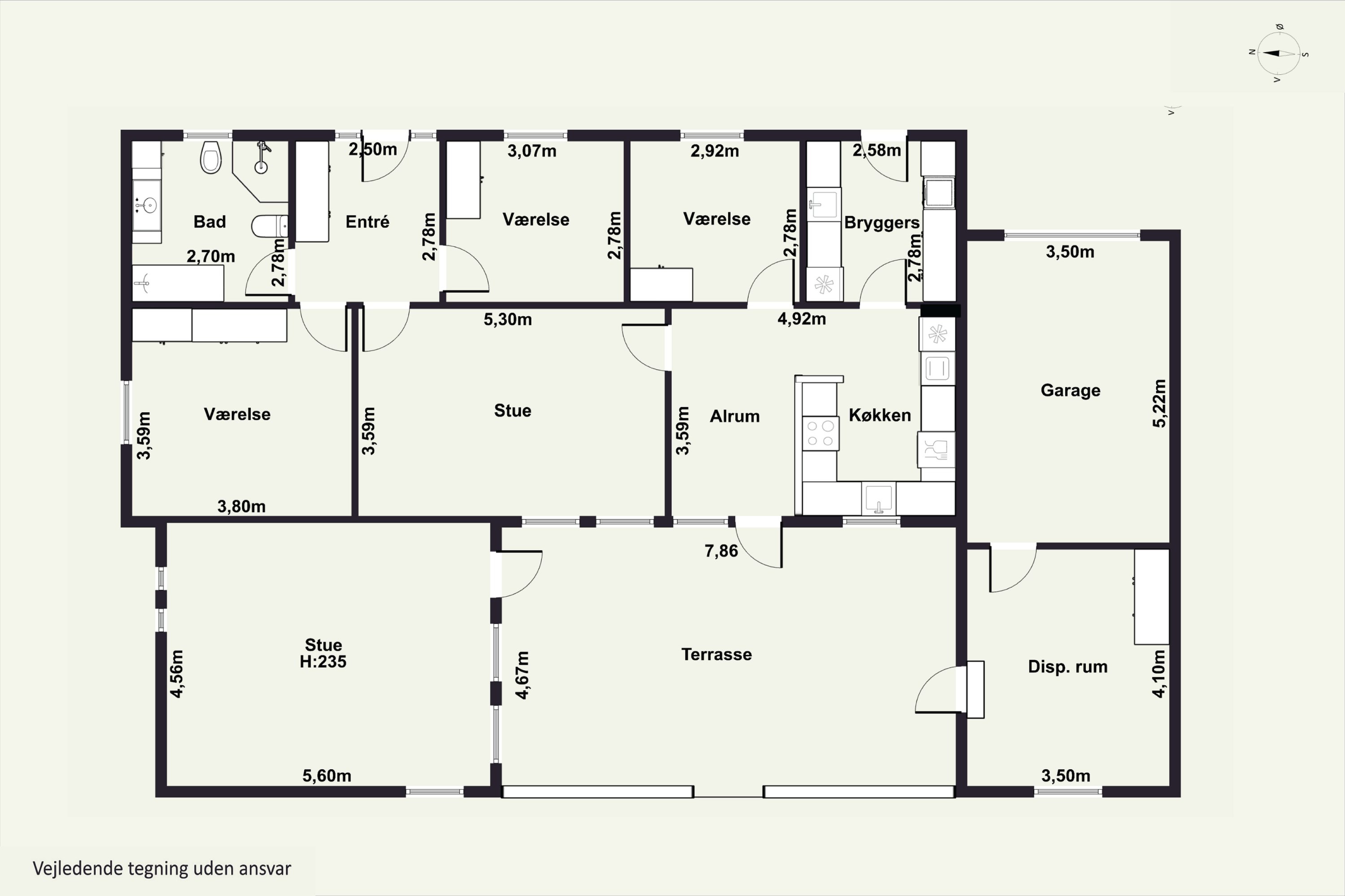 Plantegninger billede af Nordvangen 4, 9870 Sindal