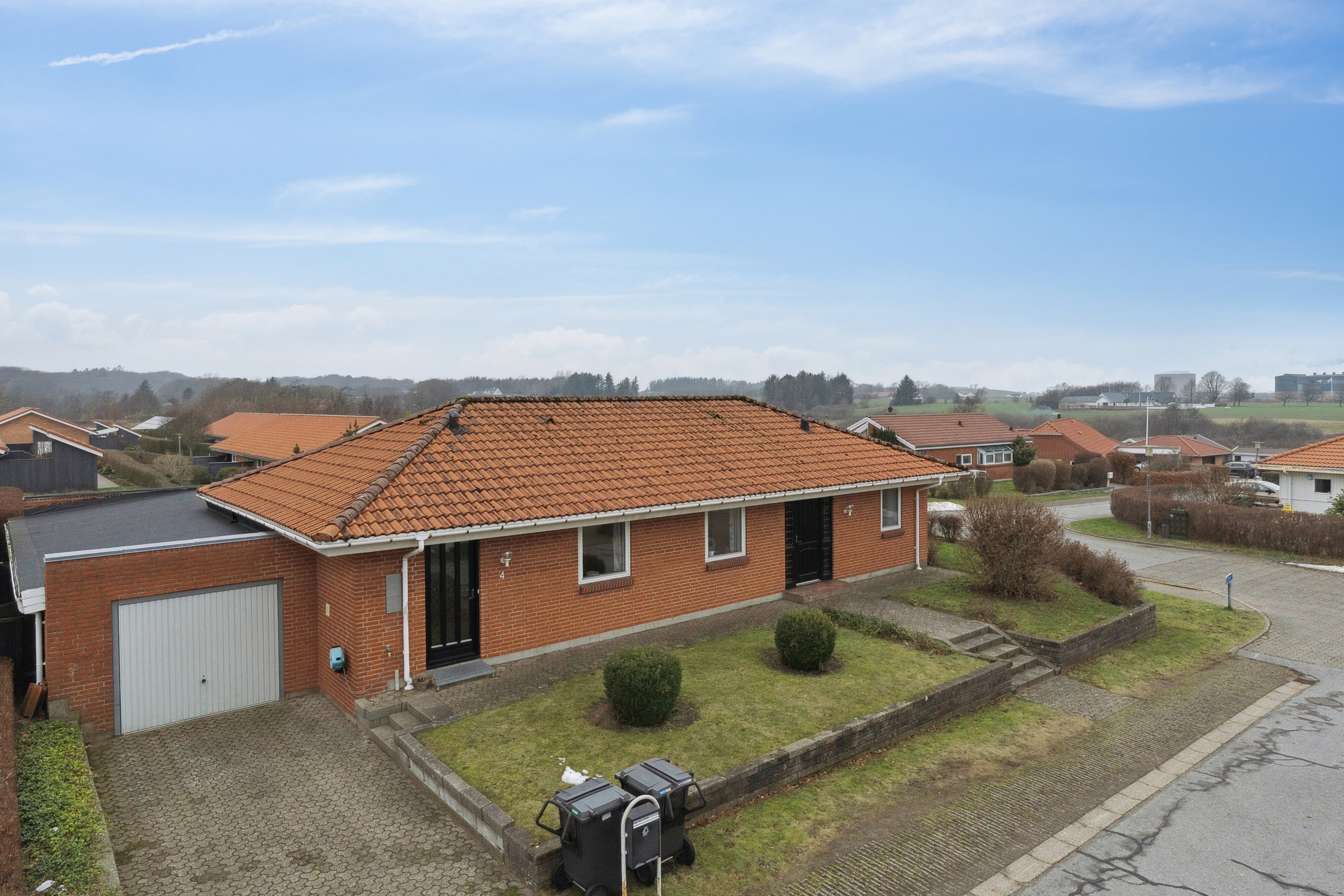 Villa: Luftfoto på Nordvangen 4, 9870 Sindal