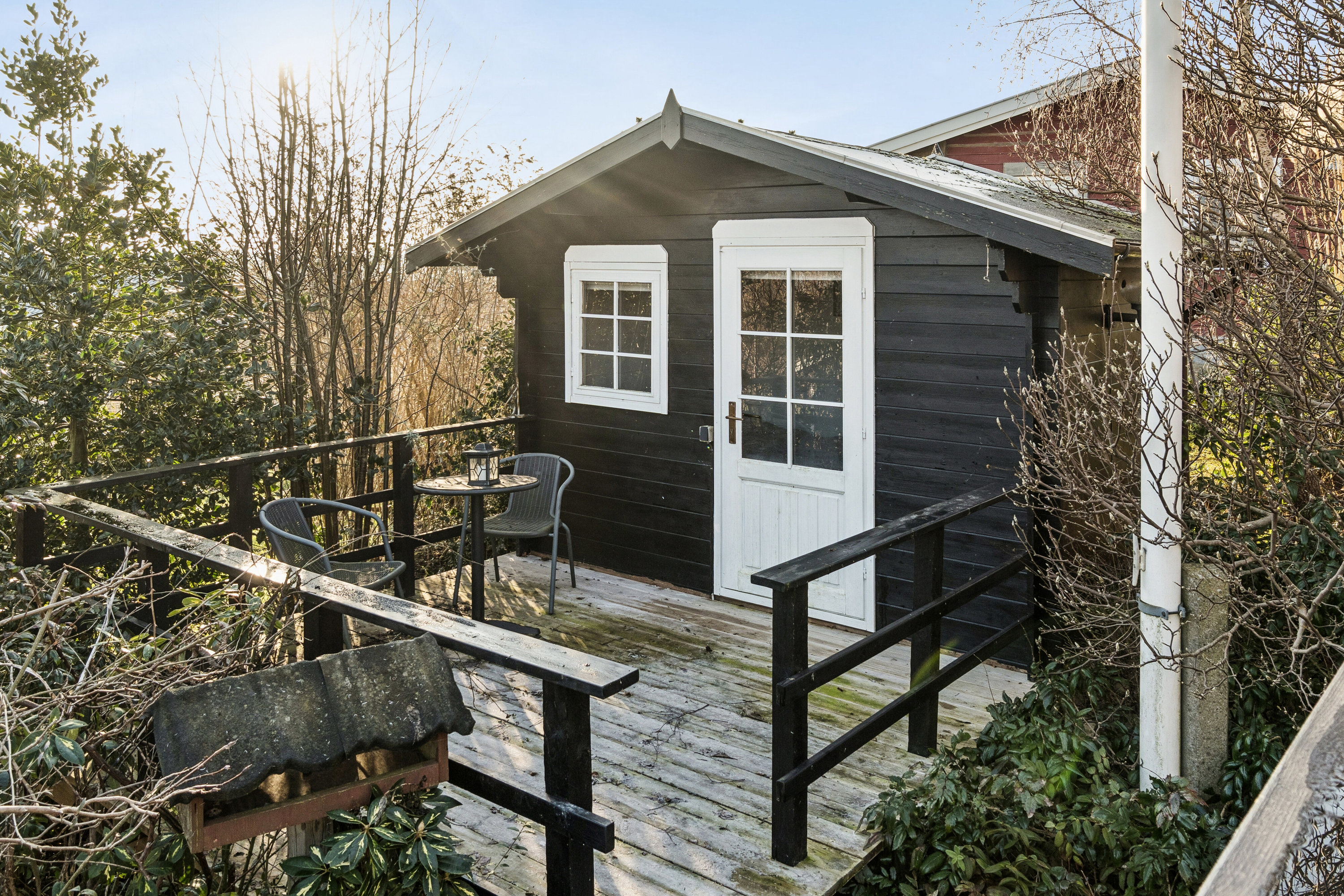 Fremhævet udendørs billede i fuldskærmstilstand. Billede af Strandsvinget 27, Plejeruphuse, 4571 Grevinge