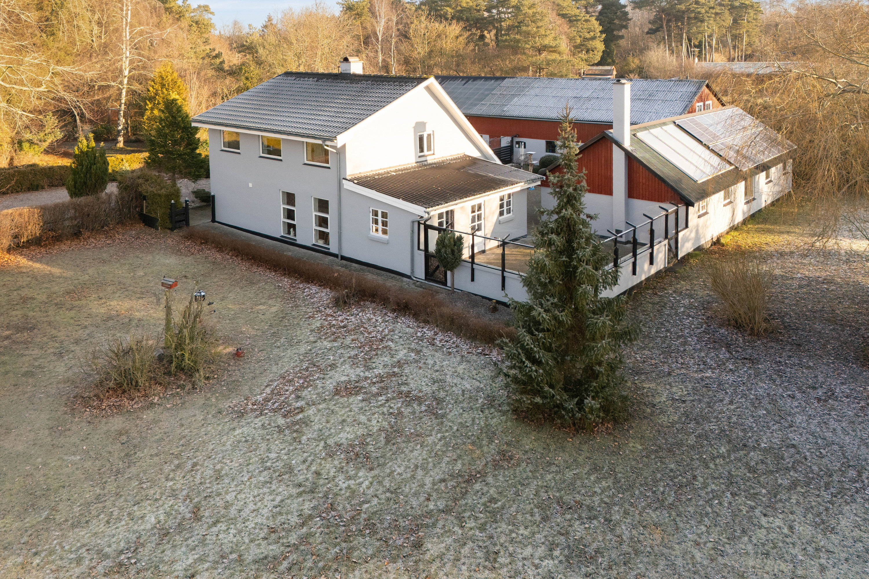 Fremhævet luftfoto billede i fuldskærmstilstand. Billede af Eskebjergvej 91, 4593 Eskebjerg