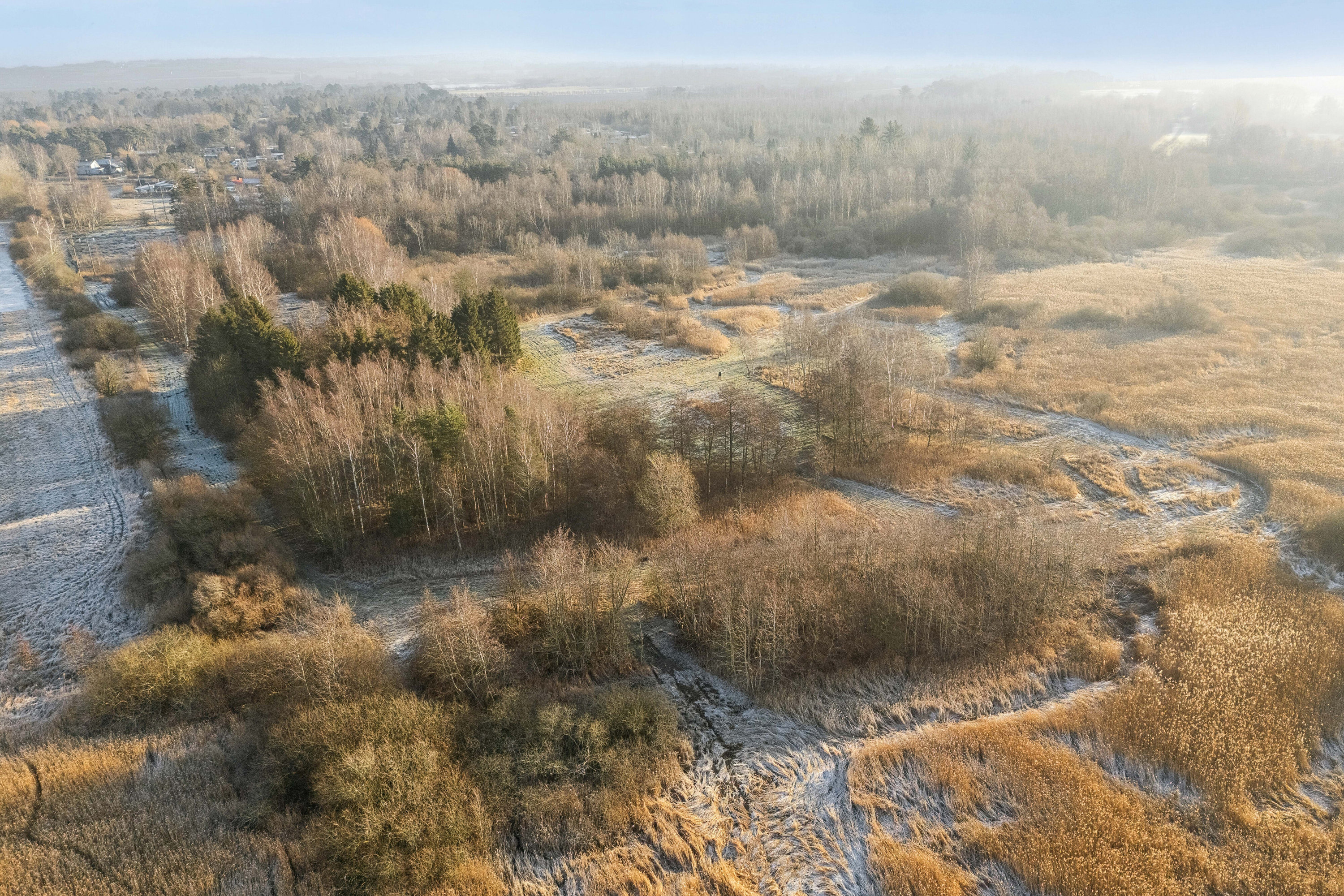 Fremhævet luftfoto billede i fuldskærmstilstand. Billede af Eskebjergvej 91, 4593 Eskebjerg