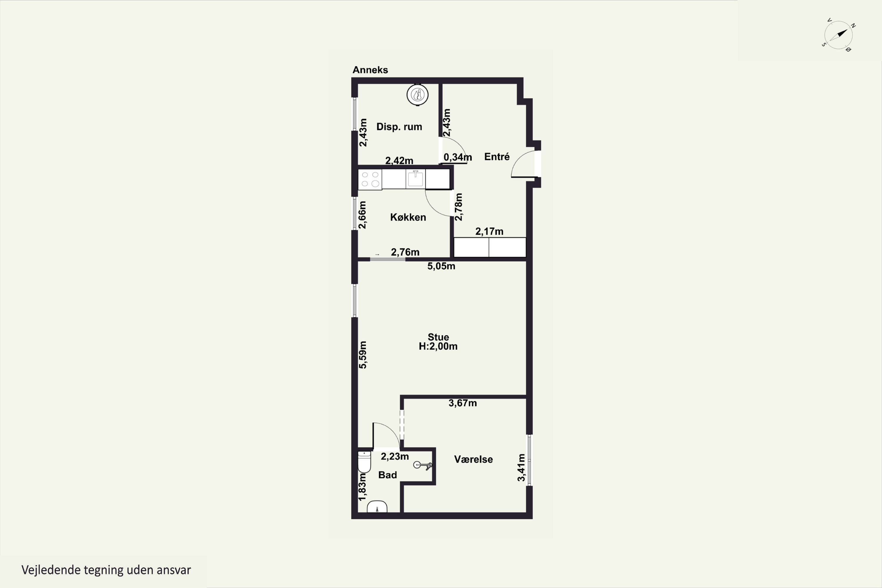 Plantegninger billede af Eskebjergvej 91, 4593 Eskebjerg