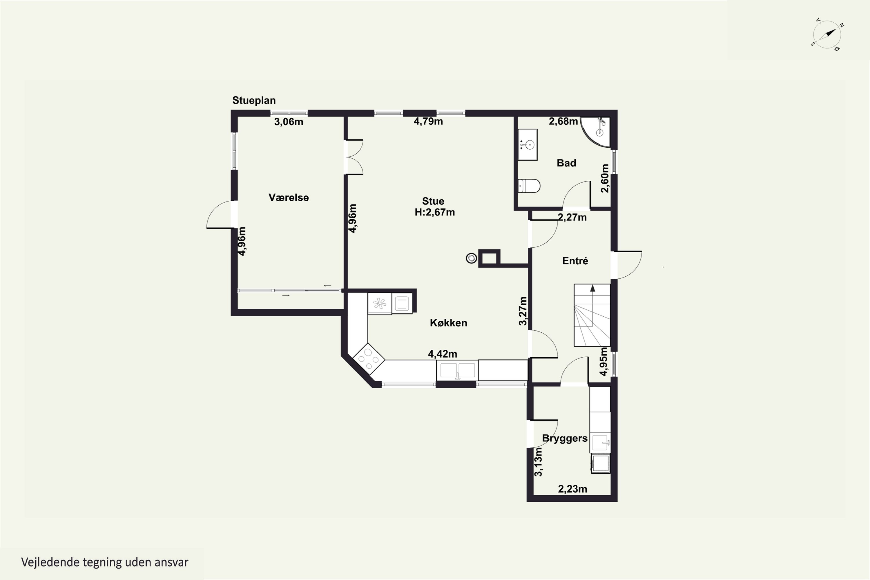 Plantegninger billede af Eskebjergvej 91, 4593 Eskebjerg