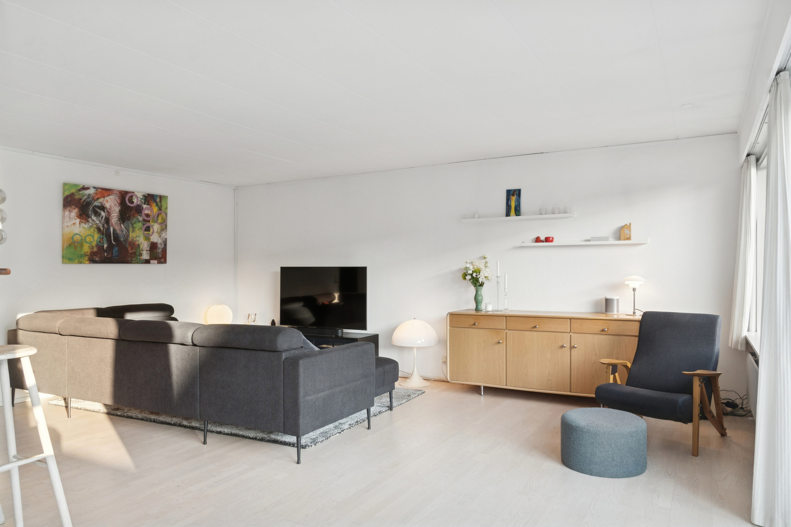 Fremhævet stue billede i fuldskærmstilstand. Billede af Børupvej 66, 8310 Tranbjerg J