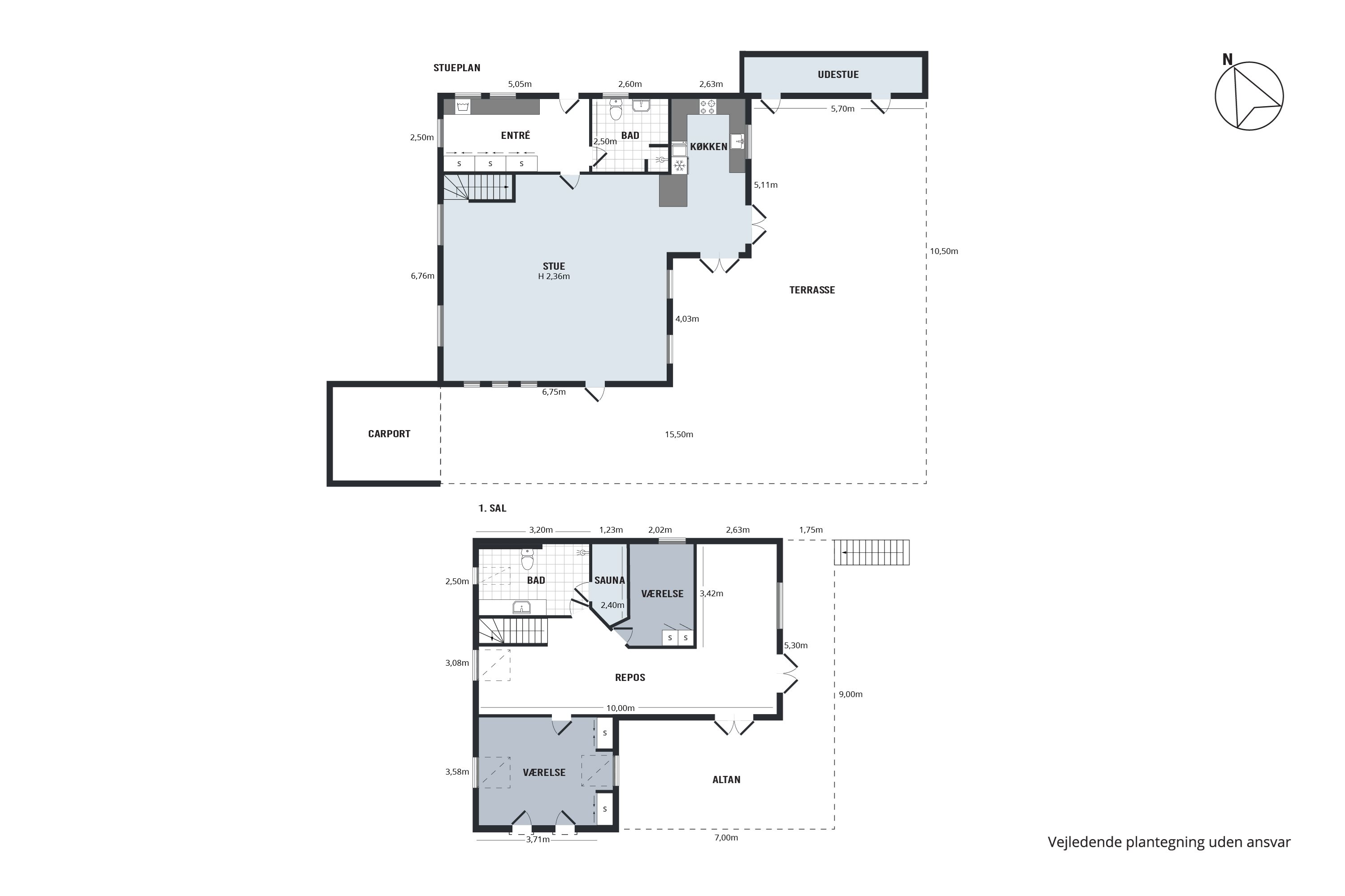 Plantegninger billede af Holmevej 32, Nors, 7700 Thisted