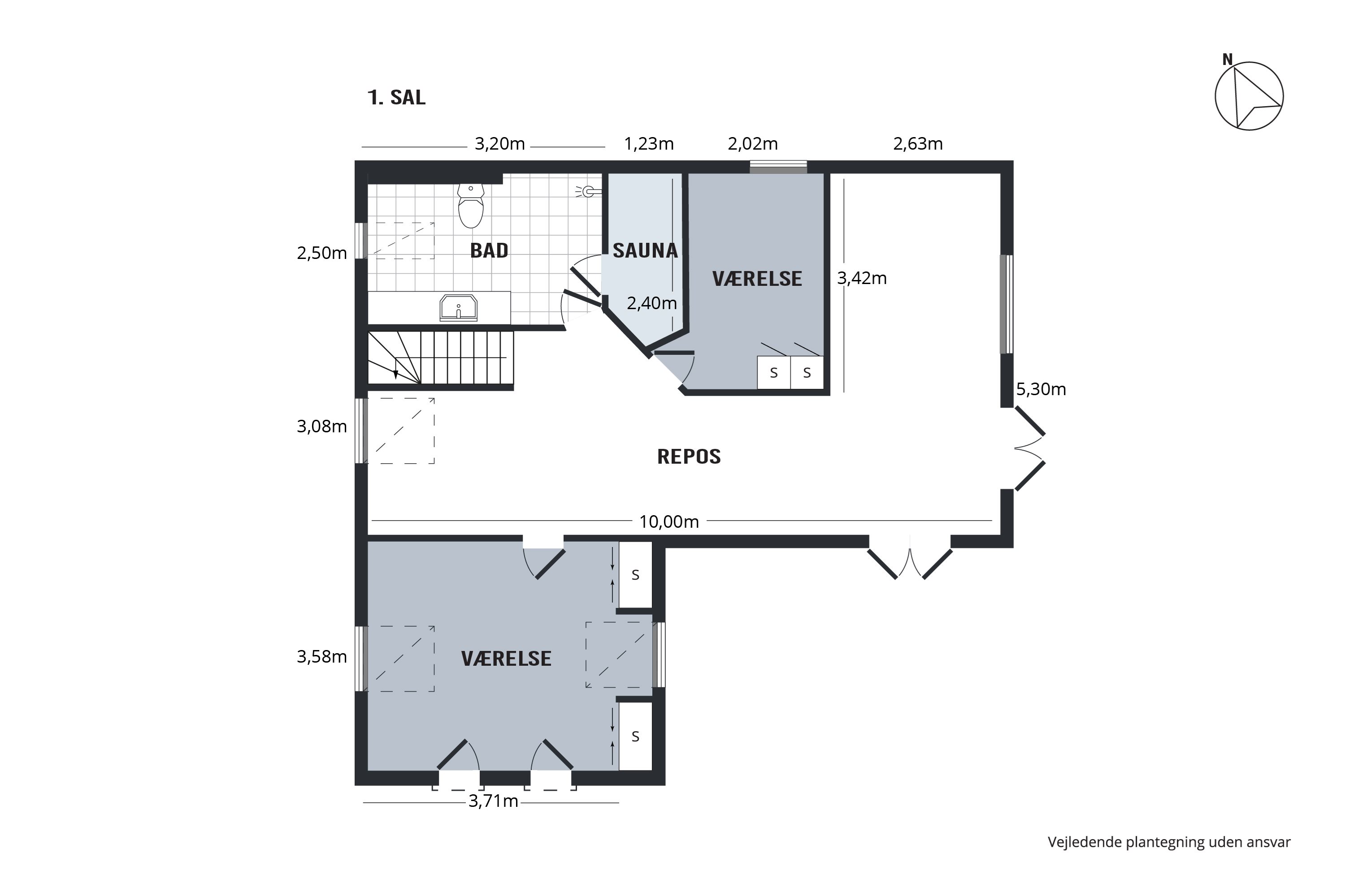 Plantegninger billede af Holmevej 32, Nors, 7700 Thisted