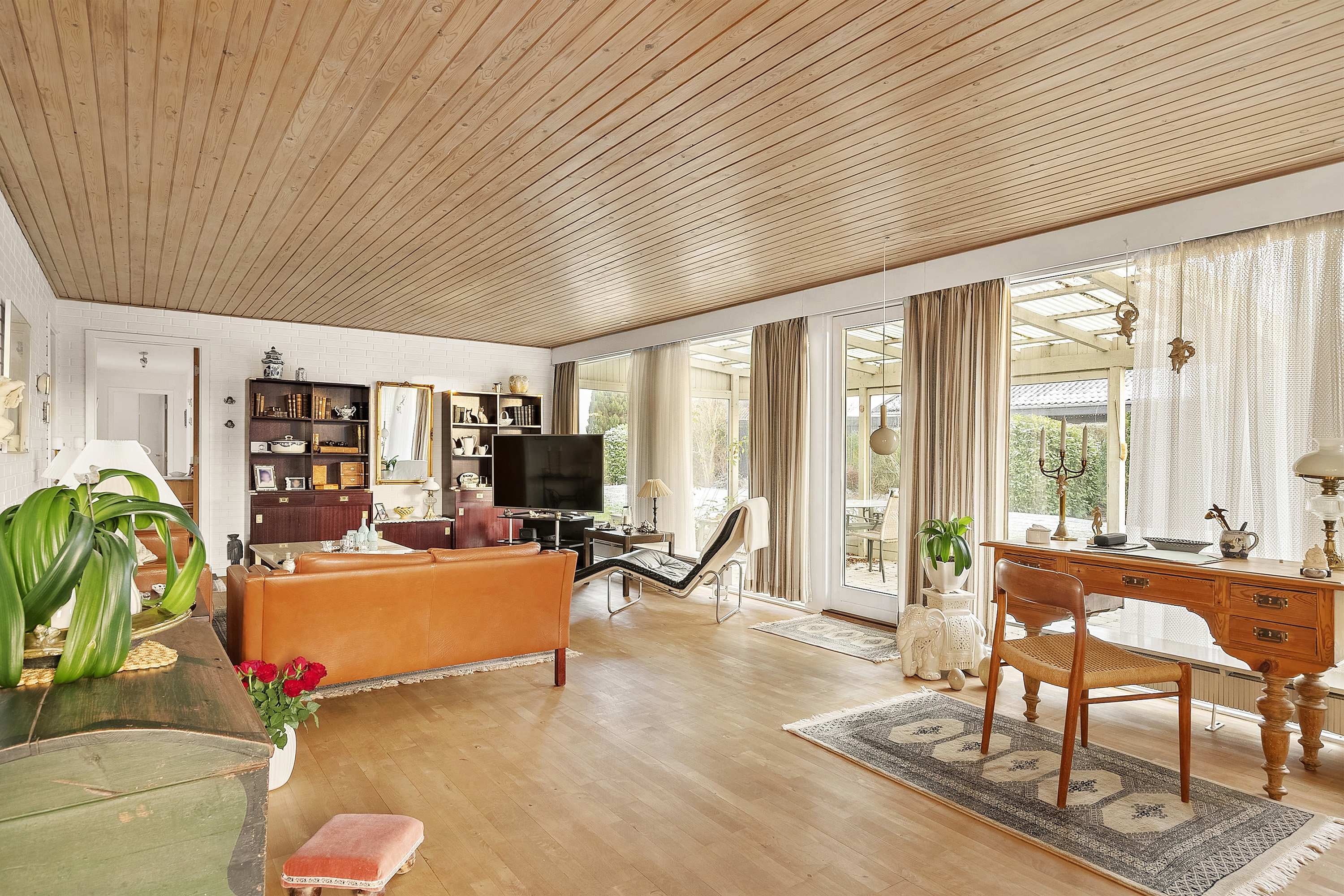 Fremhævet stue billede i fuldskærmstilstand. Billede af Bygvænget 3, Virring, 8660 Skanderborg