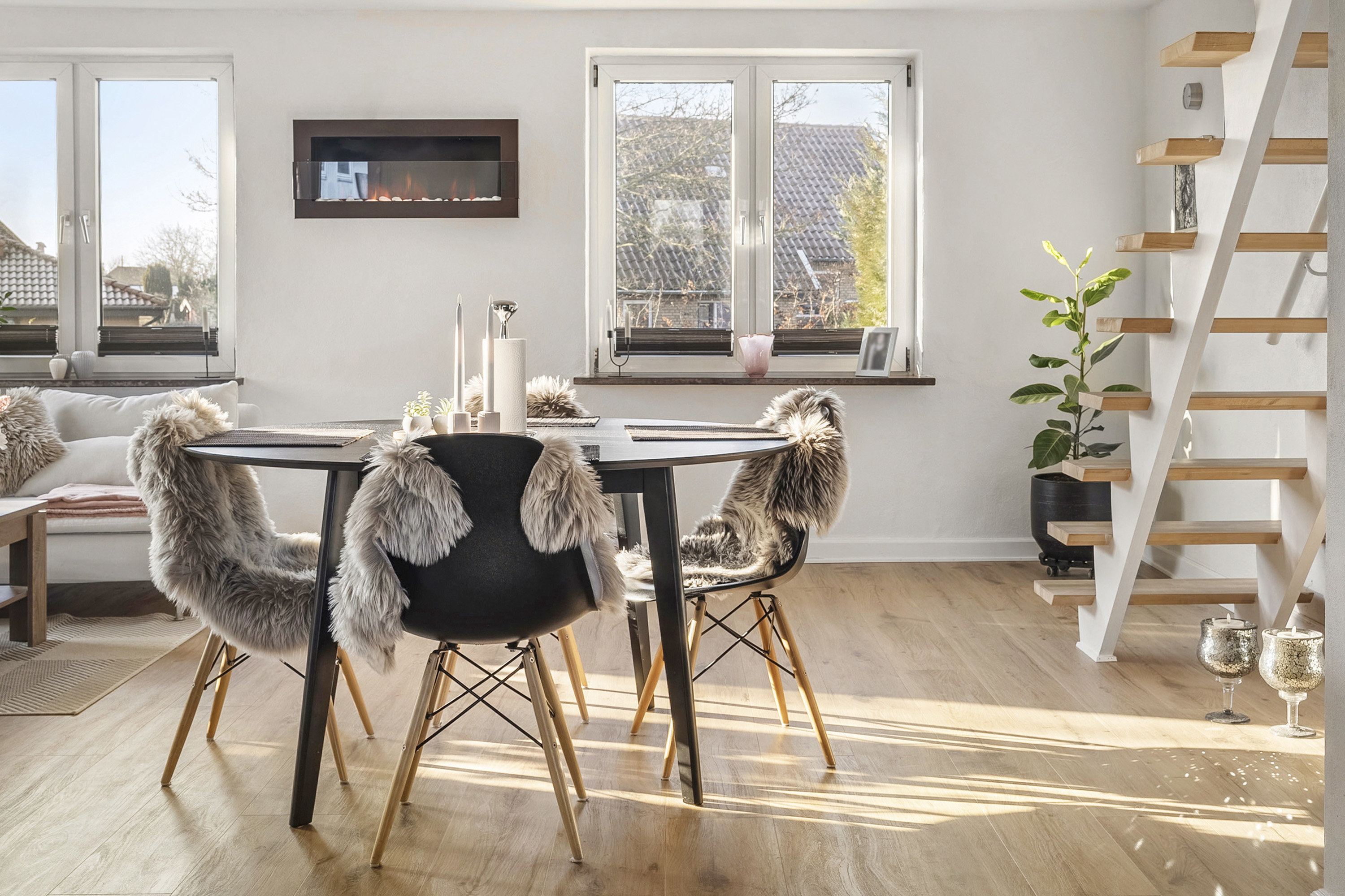 Fremhævet spisestue billede i fuldskærmstilstand. Billede af Carl Plougs Vej 3, 8700 Horsens