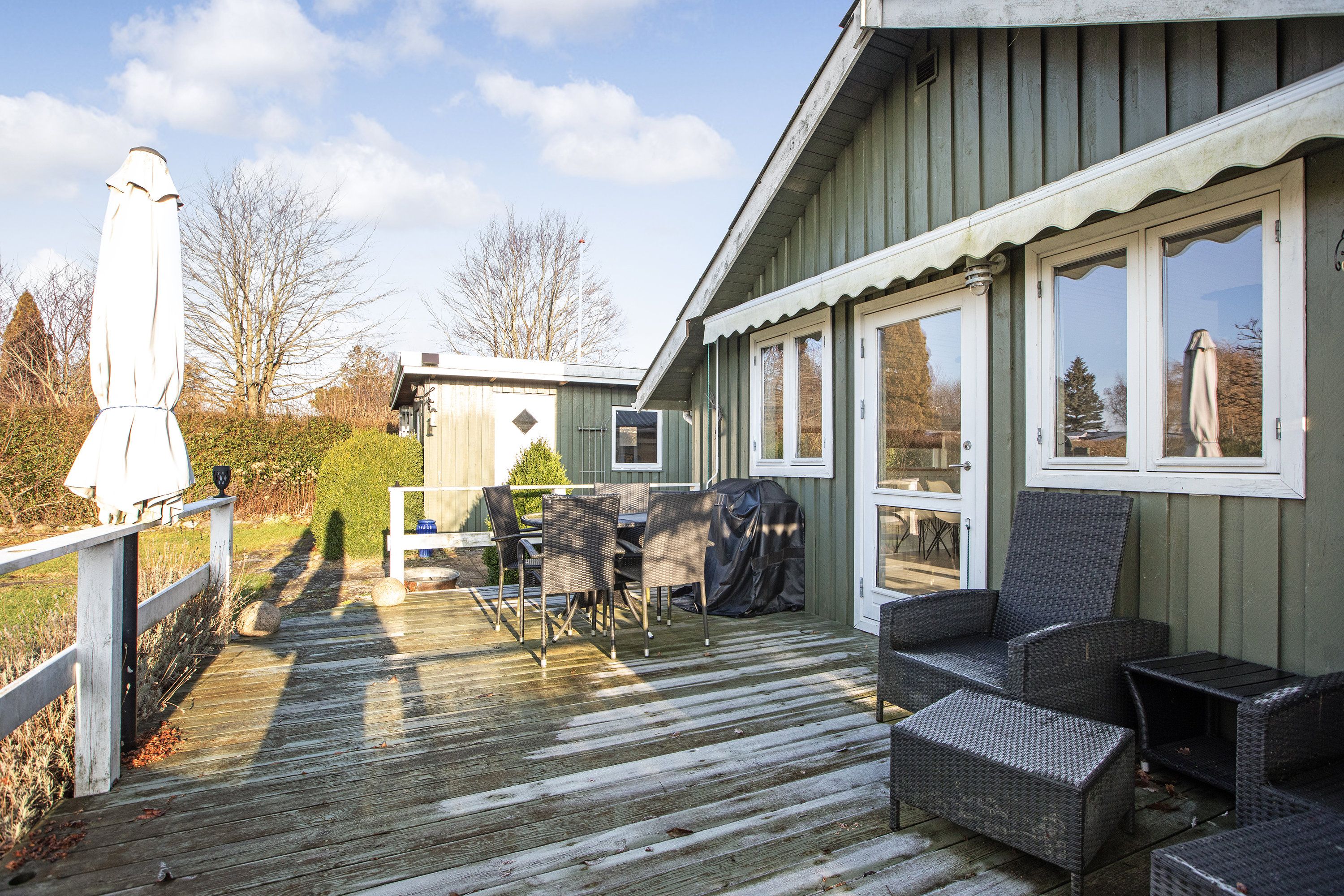 Fremhævet terrasse billede i fuldskærmstilstand. Billede af Asynjevej 40, 2740 Skovlunde