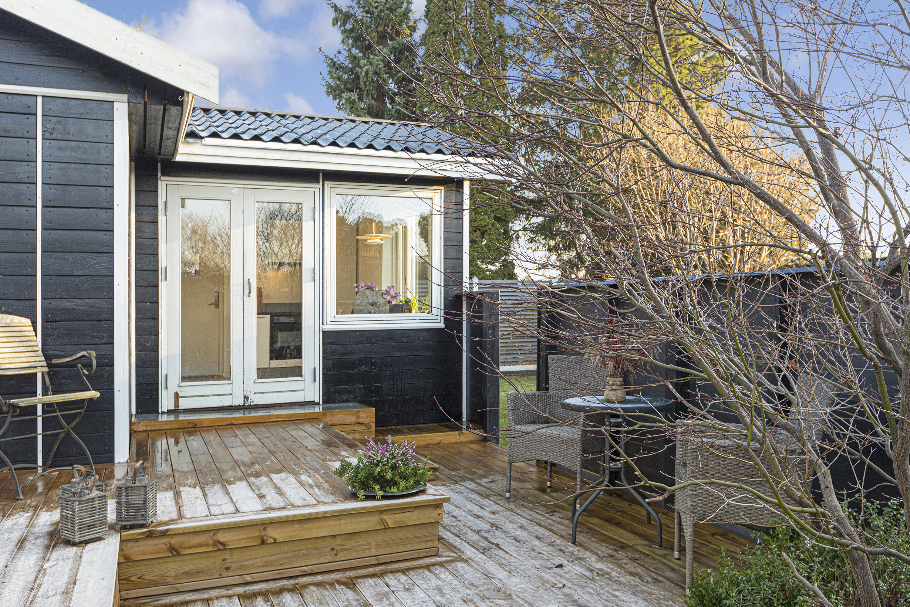 Fremhævet terrasse billede i fuldskærmstilstand. Billede af Asynjevej 47, 2740 Skovlunde