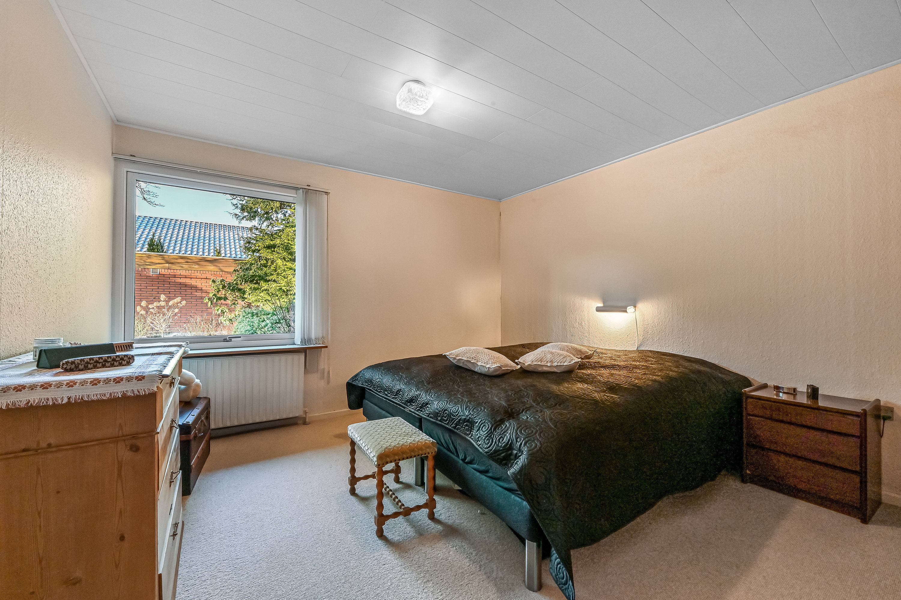 Fremhævet soveværelse billede i fuldskærmstilstand. Billede af Skibbildvej 42, Haunstrup, 7400 Herning