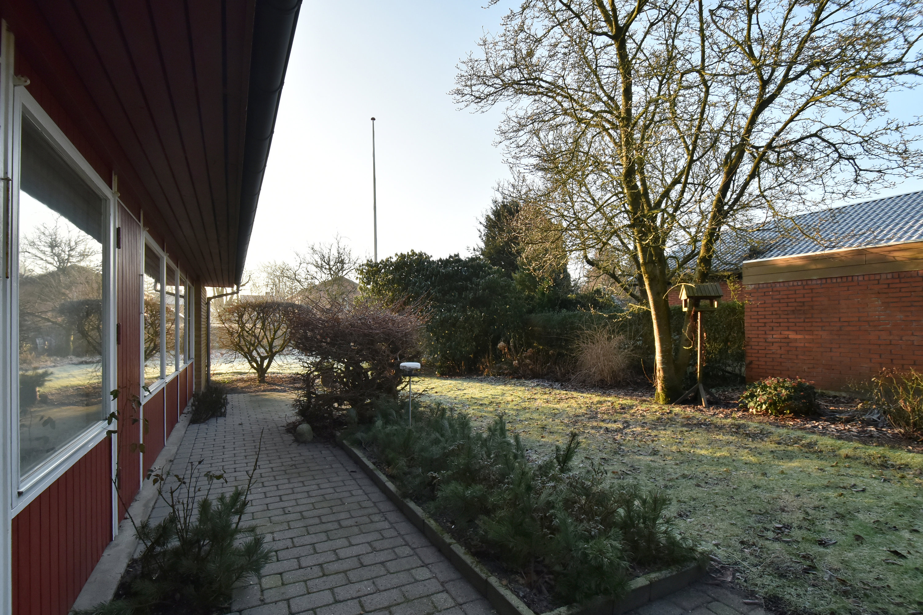 Fremhævet terrasse billede i fuldskærmstilstand. Billede af Skibbildvej 42, Haunstrup, 7400 Herning