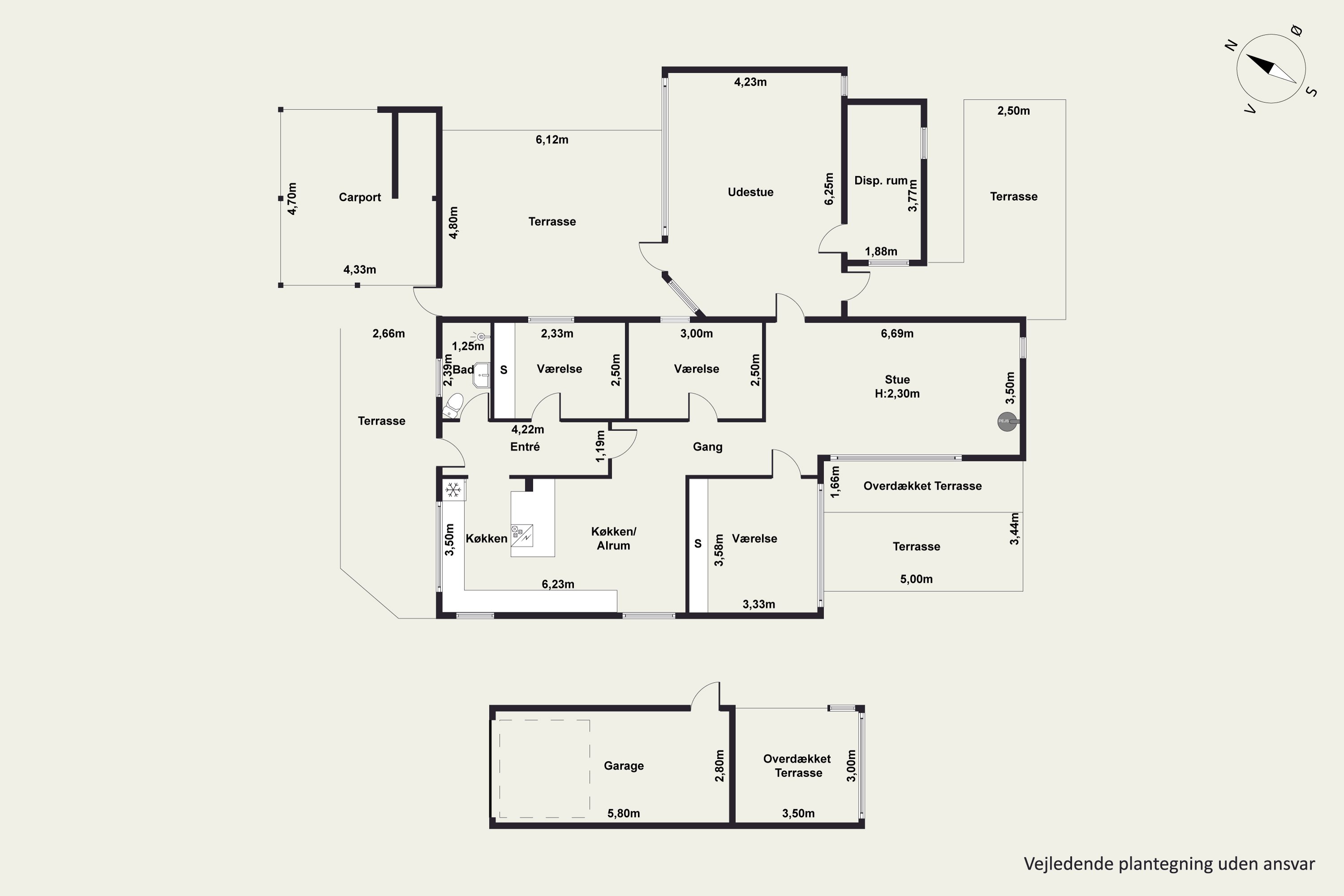 Plantegninger billede af Svalemosevej 34, 4671 Strøby