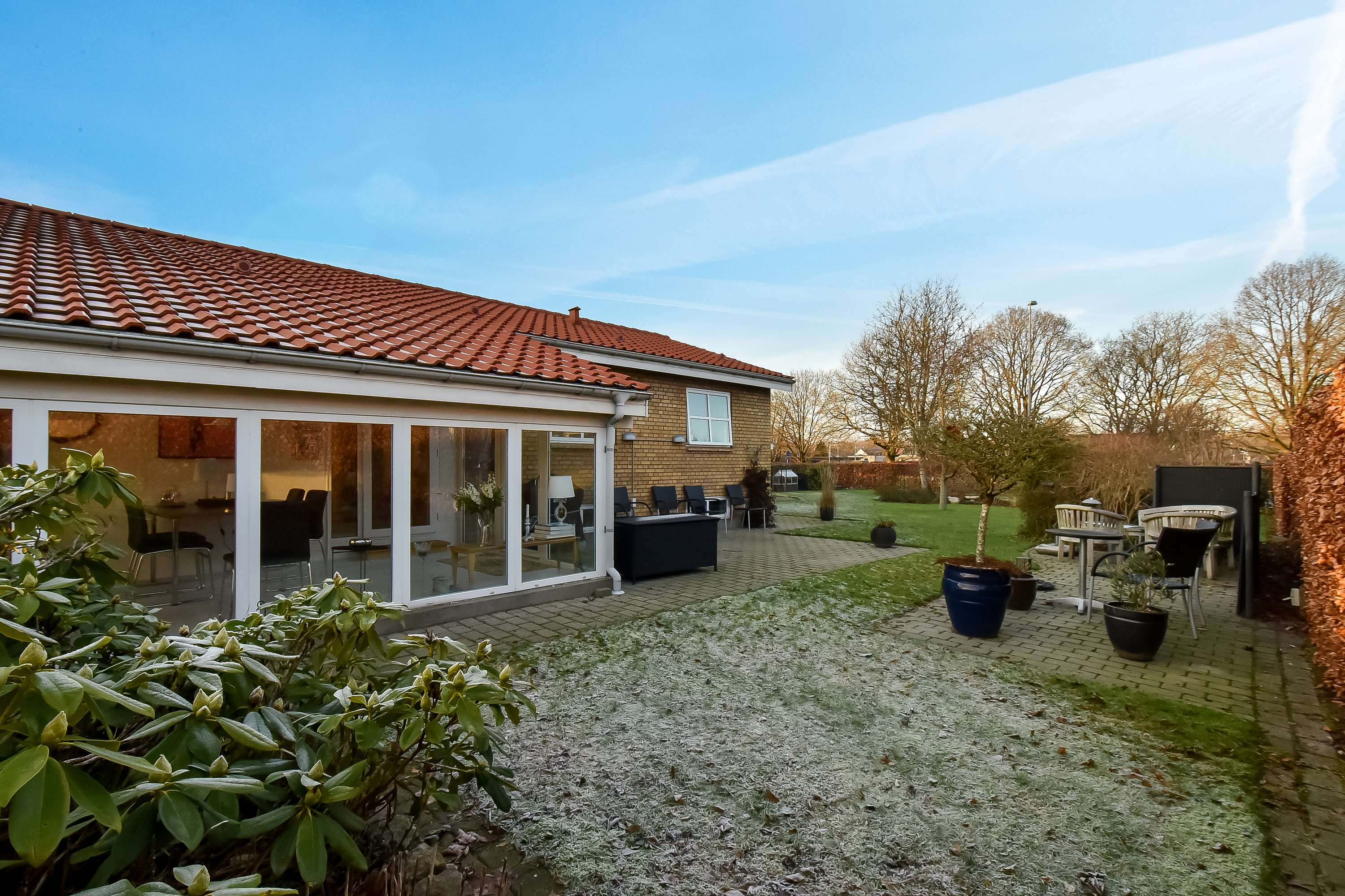 Fremhævet terrasse billede i fuldskærmstilstand. Billede af Anemonevej 19, 7400 Herning