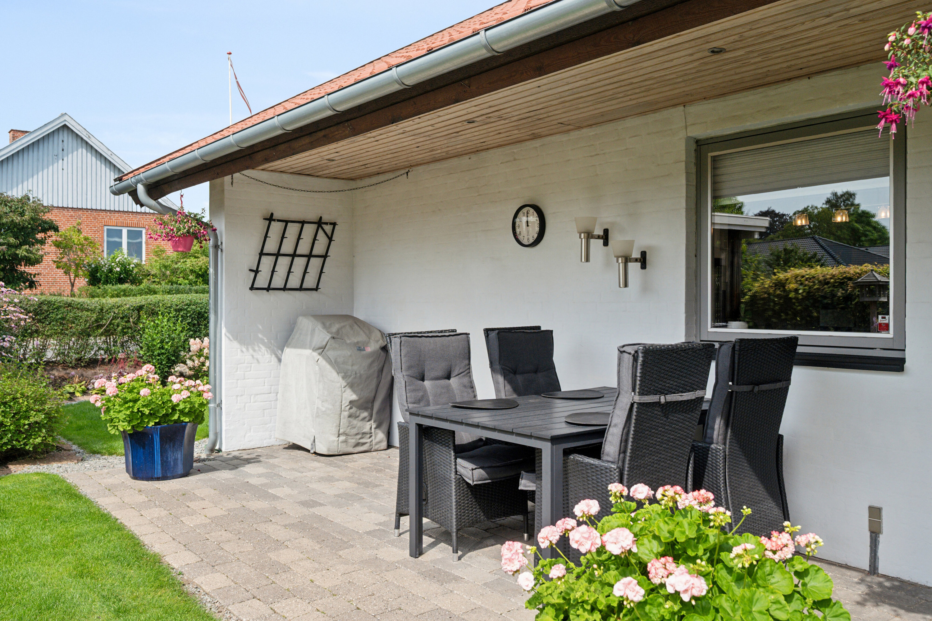 Fremhævet overdækket terrasse billede i fuldskærmstilstand. Billede af Løgumvej 23B, 2610 Rødovre