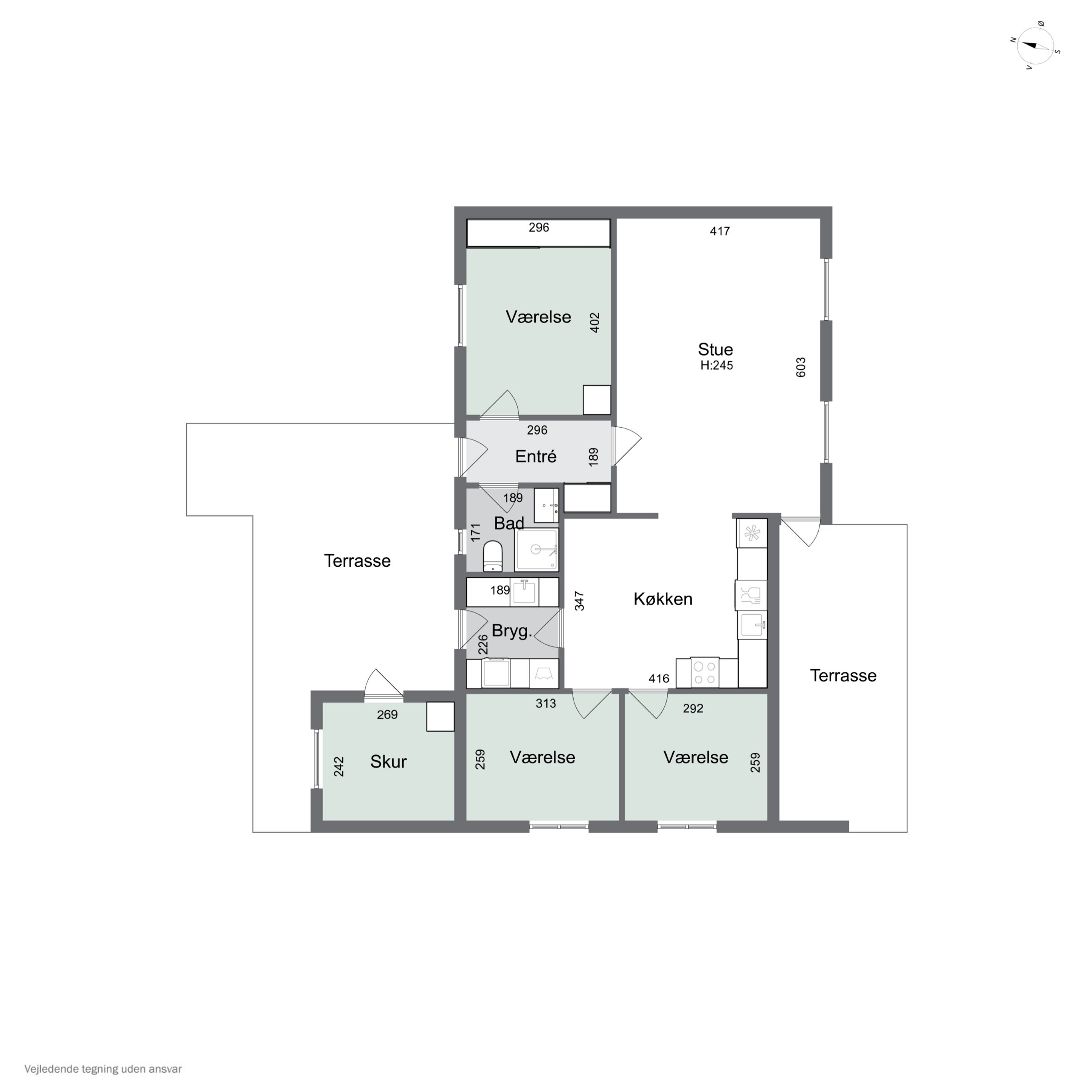 Plantegninger billede af Løgumvej 23B, 2610 Rødovre