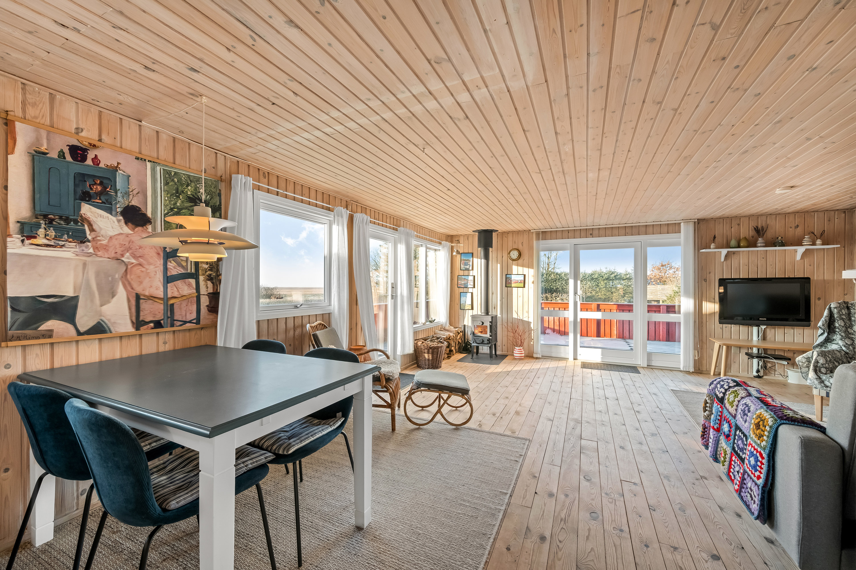 Fremhævet stue billede i fuldskærmstilstand. Billede af Sivvænget 49, Stauning, 6900 Skjern