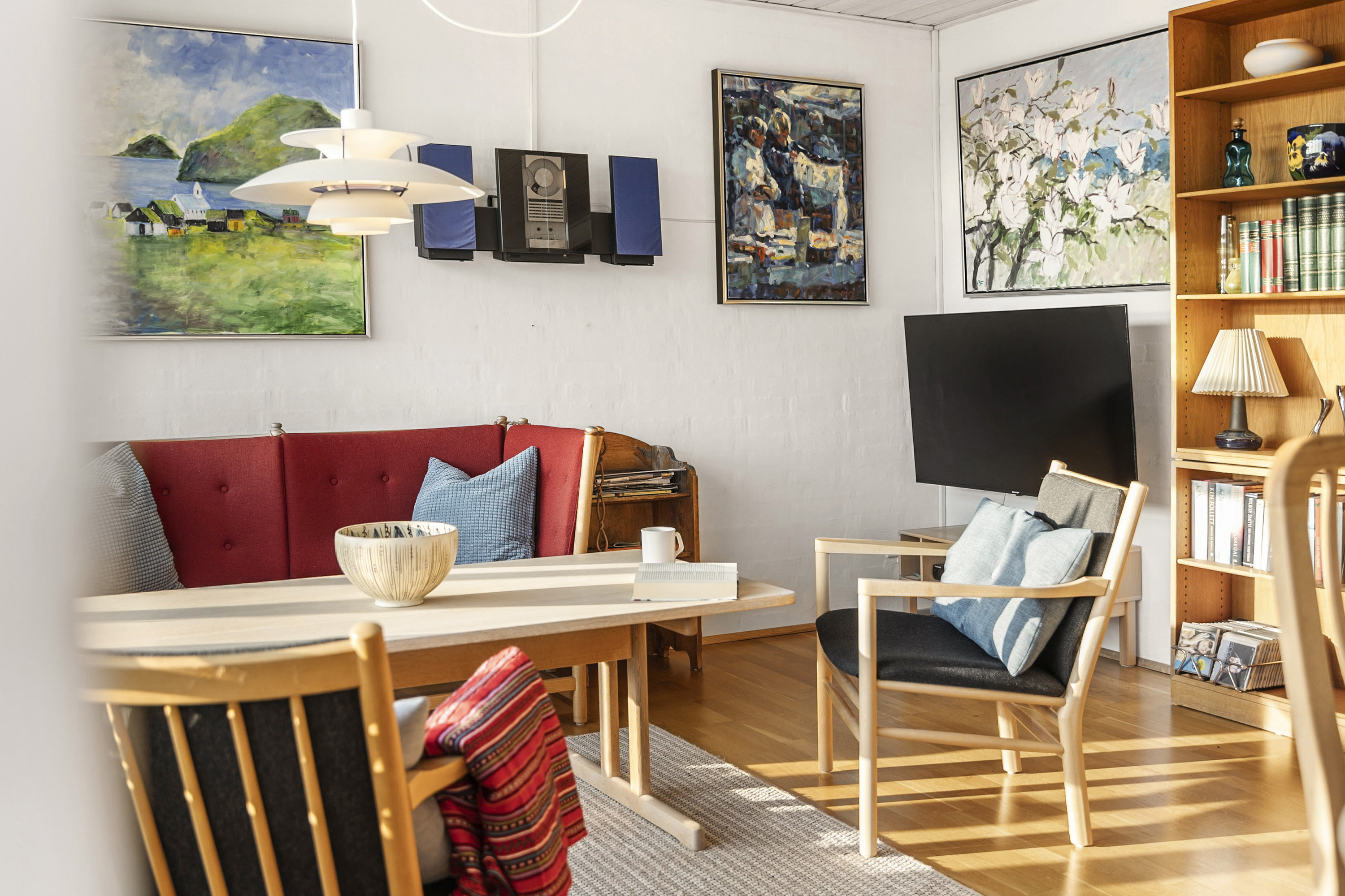 Fremhævet stue billede i fuldskærmstilstand. Billede af Glentevej 42, 7600 Struer