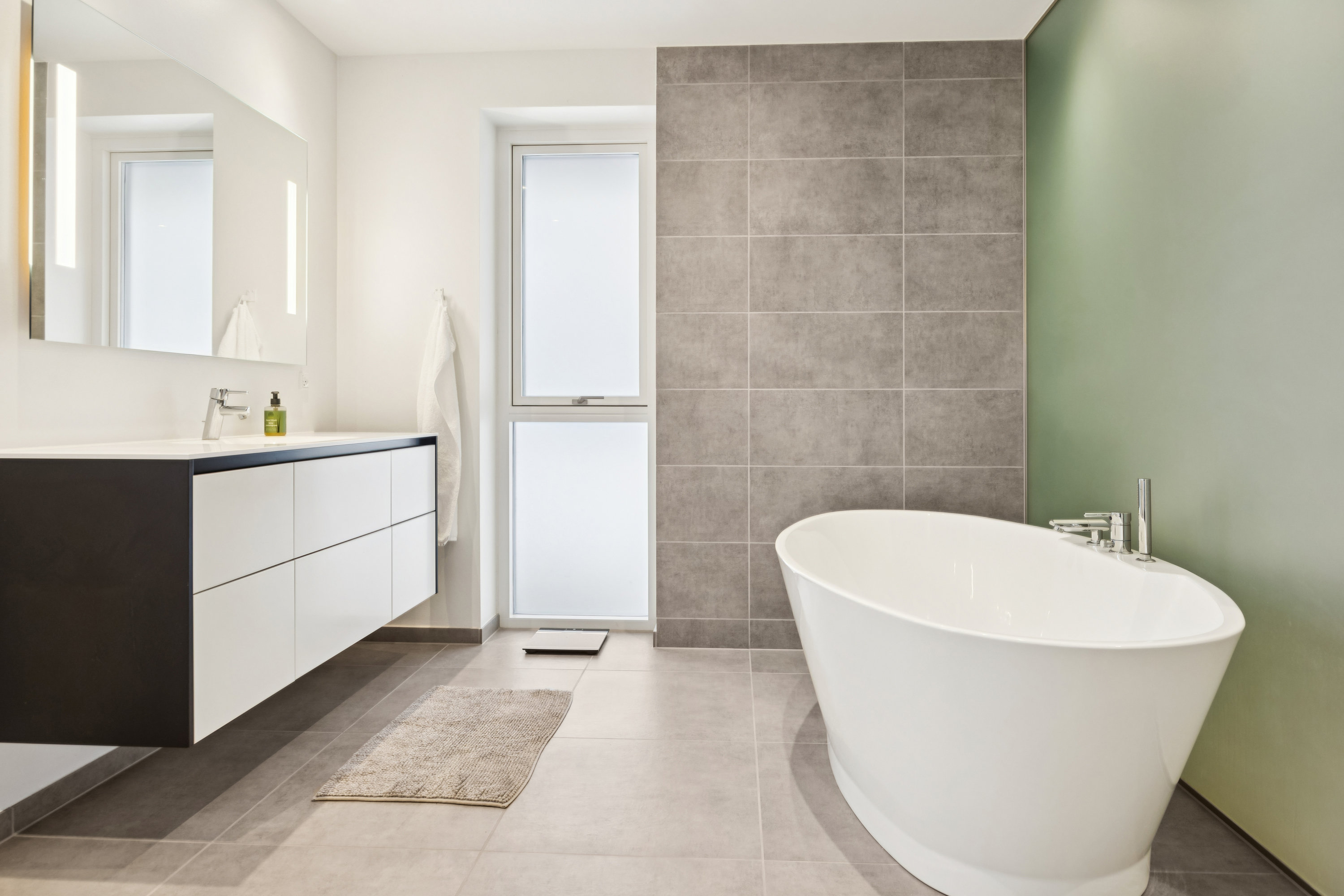 Fremhævet badeværelse billede i fuldskærmstilstand. Billede af Østermarken 319, 9320 Hjallerup