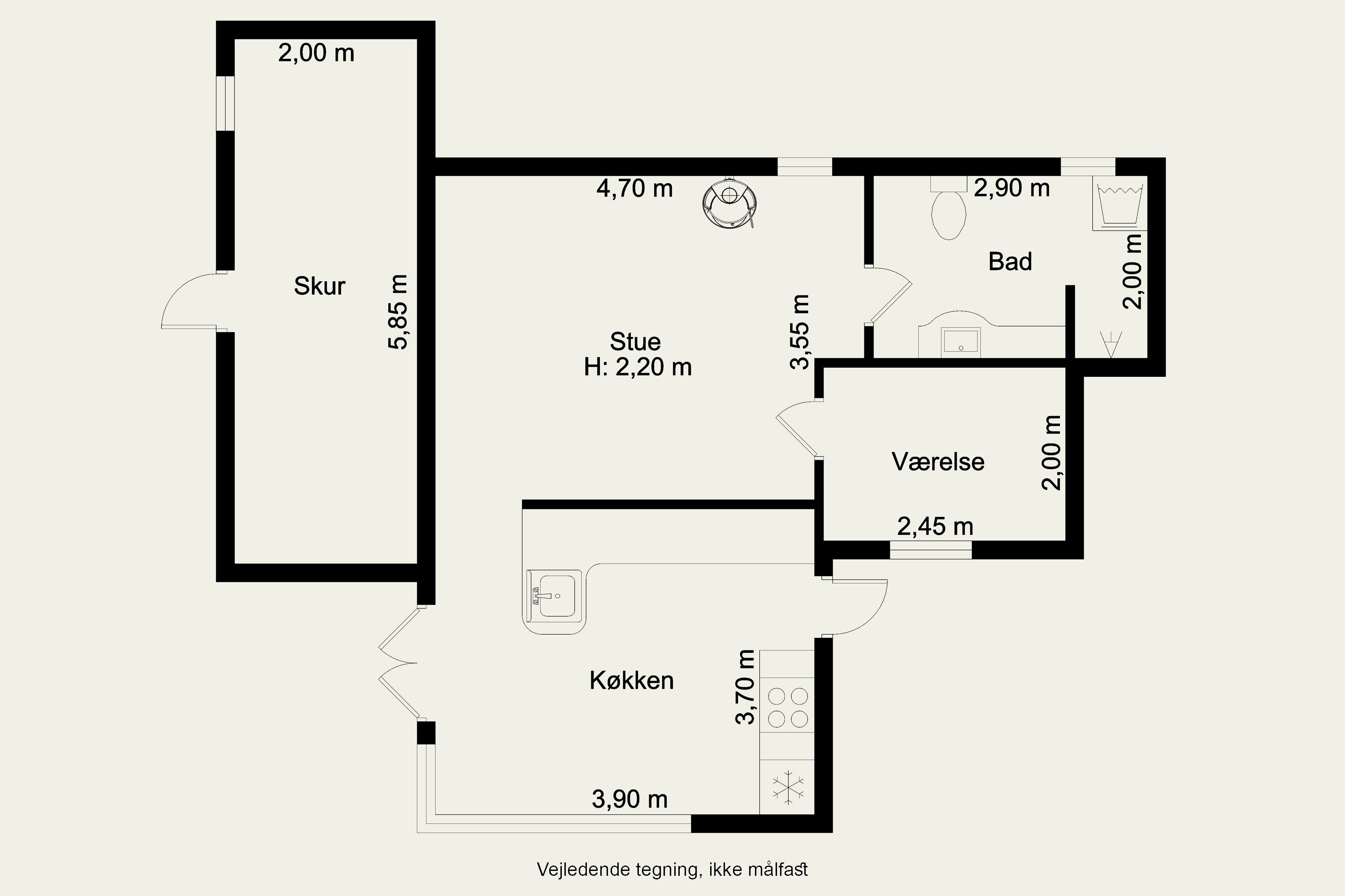 Plantegninger billede af Asynjevej 47, 2740 Skovlunde