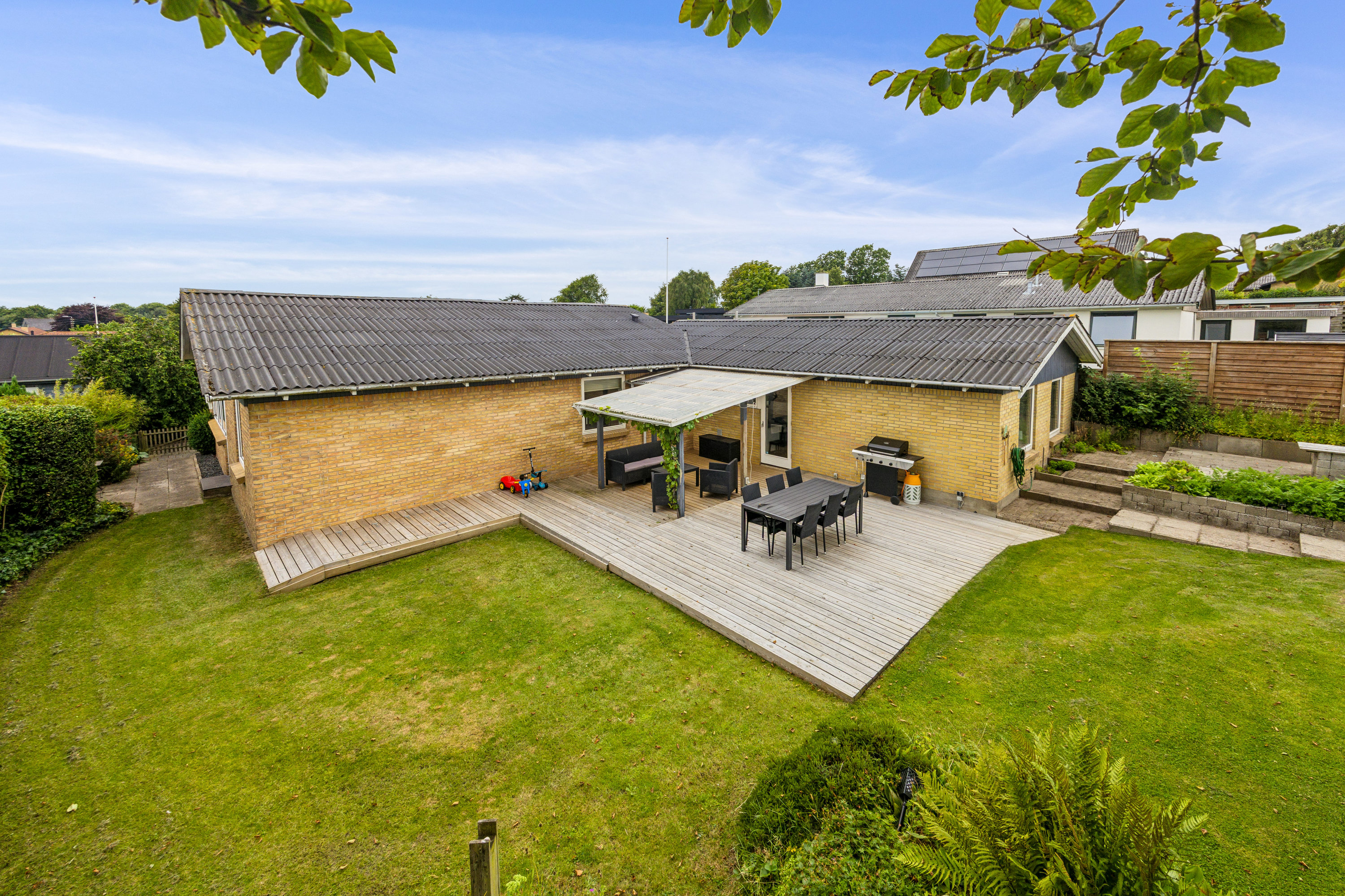 Fremhævet luftfoto billede i fuldskærmstilstand. Billede af Fresiavej 6, 9800 Hjørring