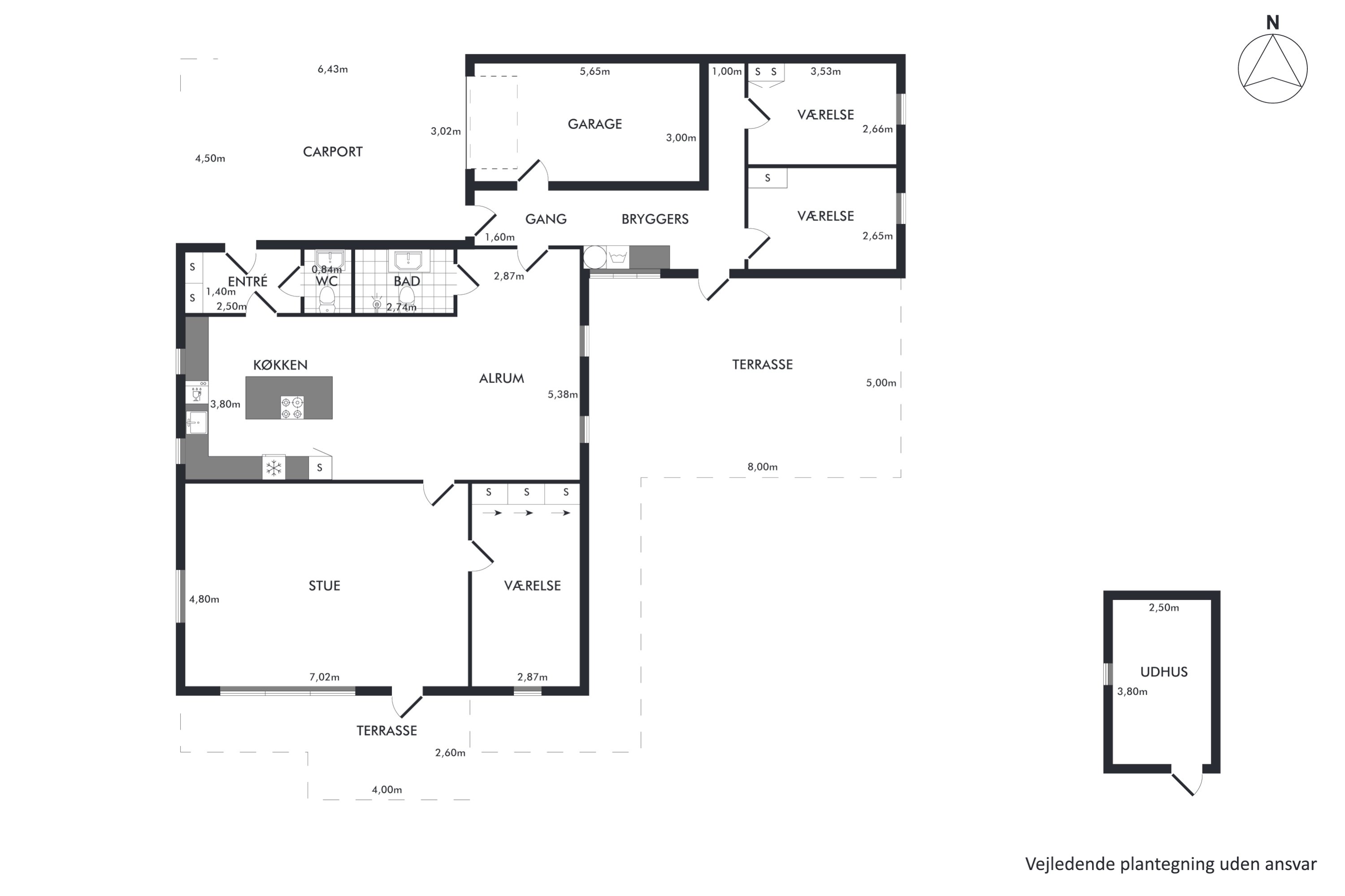 Plantegninger billede af Fresiavej 6, 9800 Hjørring