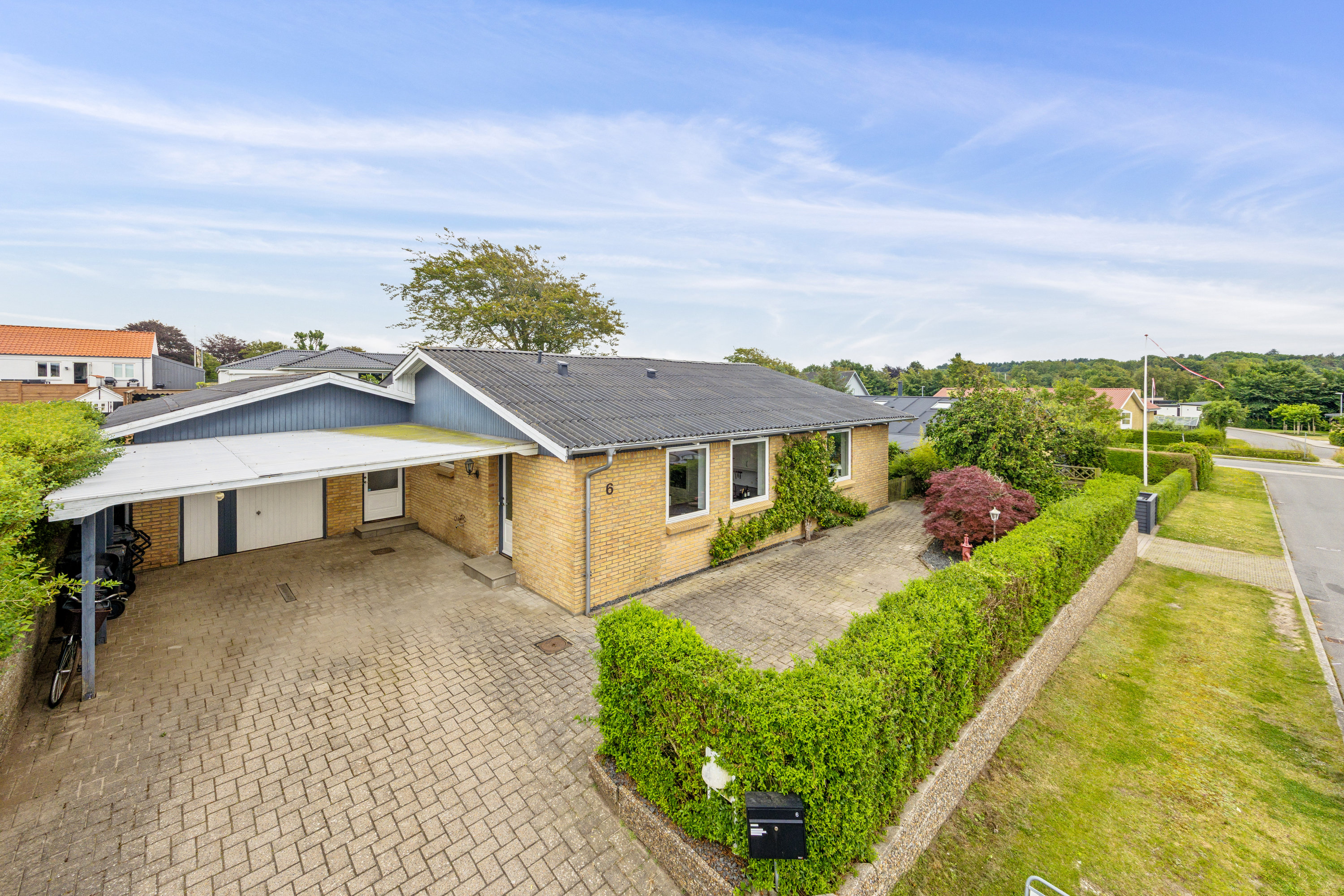 Fremhævet luftfoto billede i fuldskærmstilstand. Billede af Fresiavej 6, 9800 Hjørring