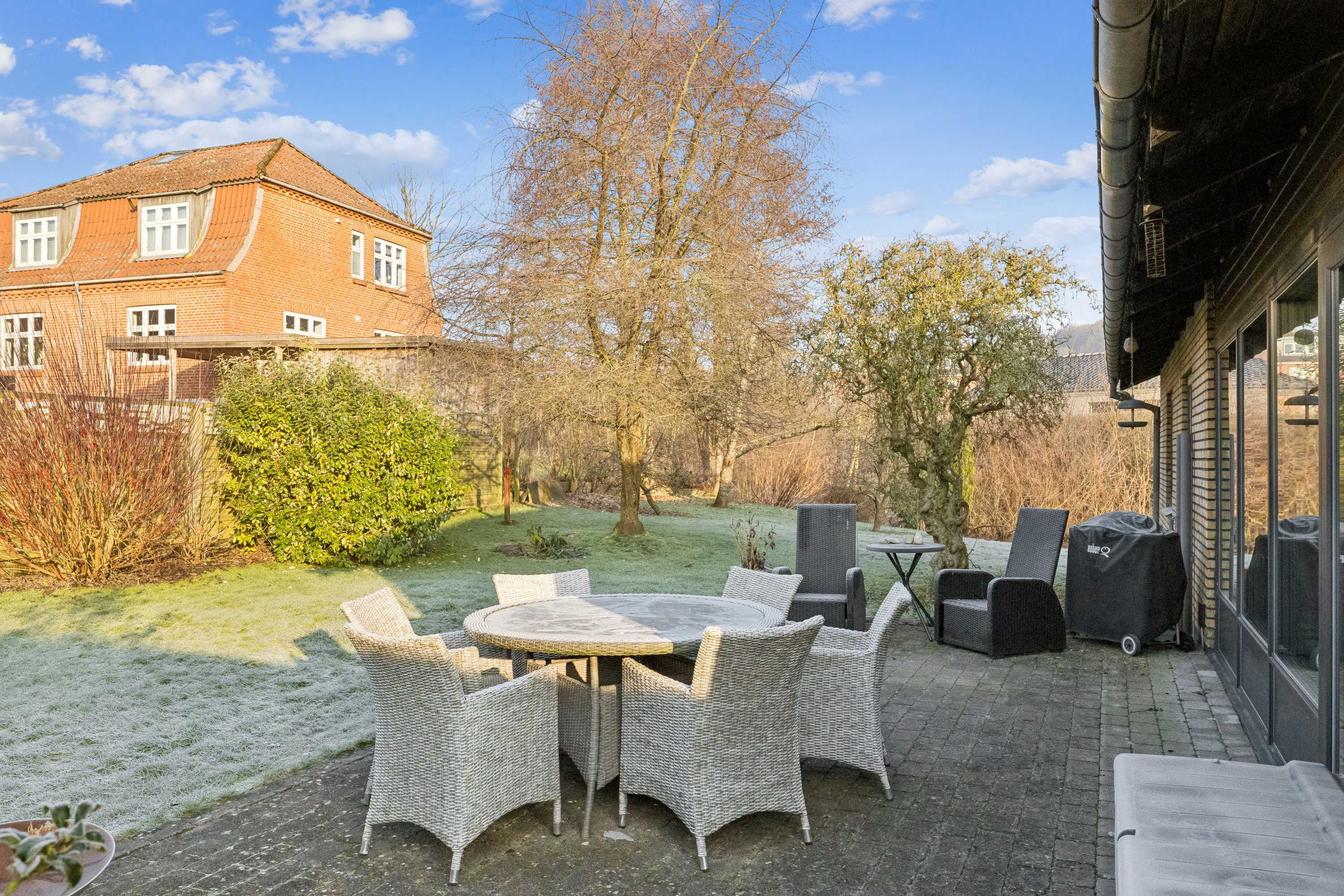 Fremhævet terrasse billede i fuldskærmstilstand. Billede af Engvej 9C, Hobro By, 9500 Hobro