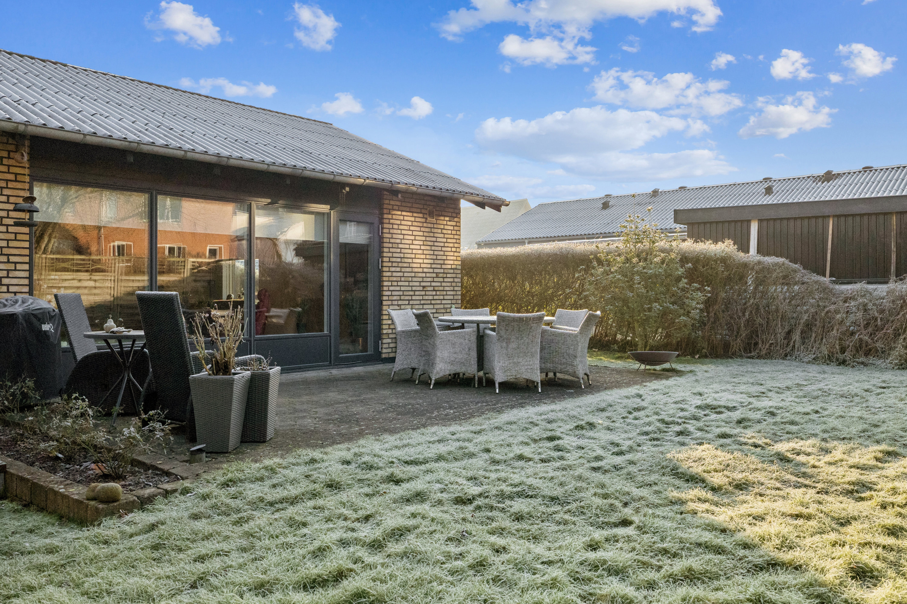 Fremhævet terrasse billede i fuldskærmstilstand. Billede af Engvej 9C, Hobro By, 9500 Hobro