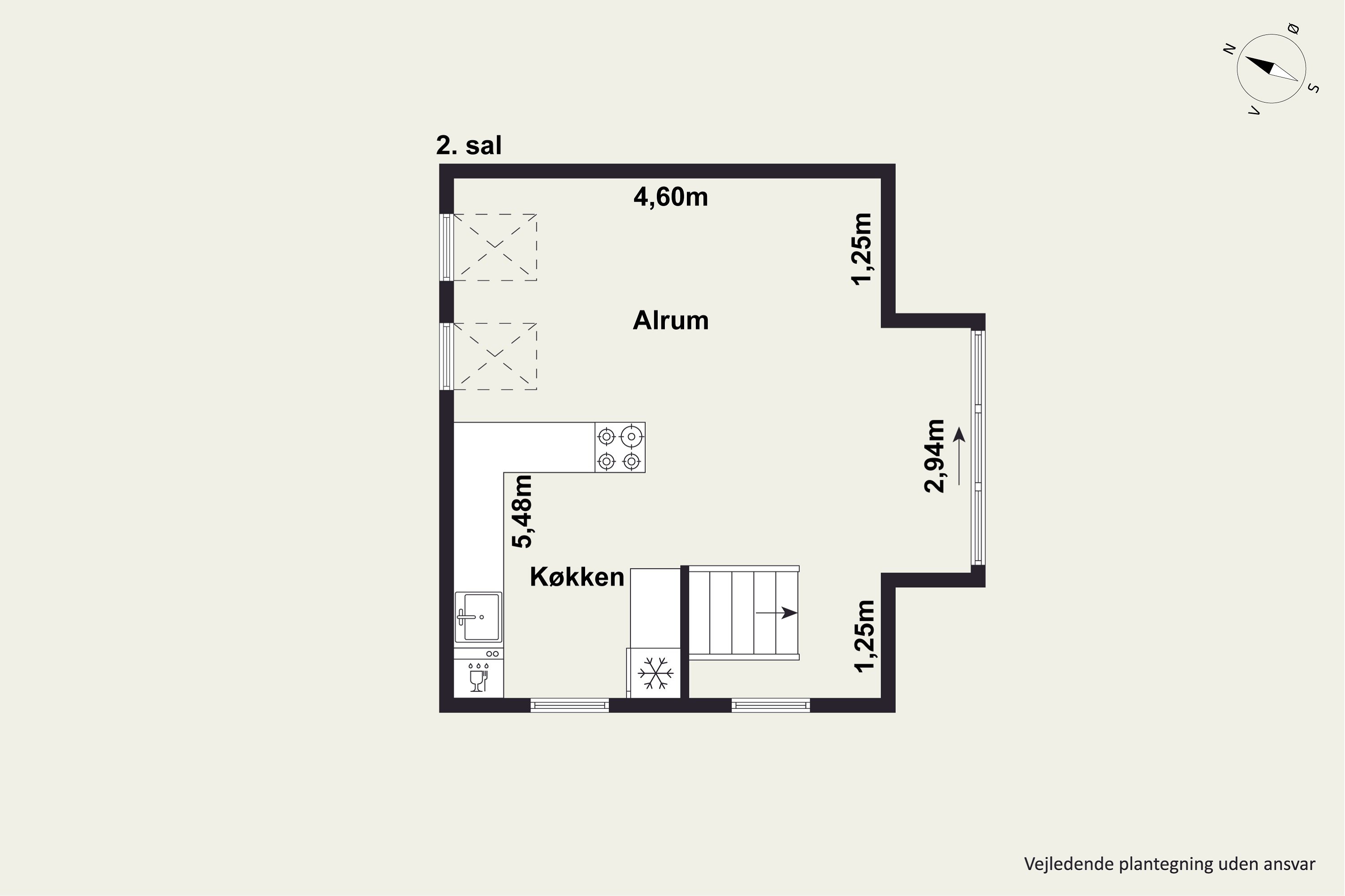 Plantegninger billede af Kærlighedsstien 5+5A, 8000 Aarhus C