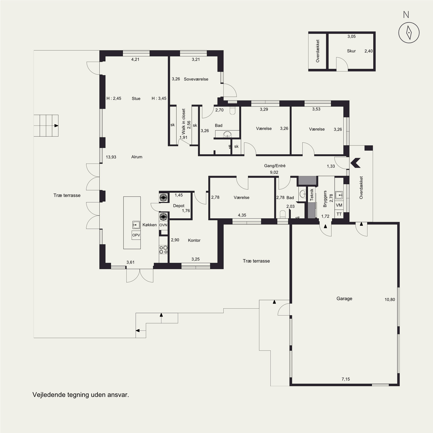 Plantegninger billede af Provstlund Skovvej 77, 8700 Horsens
