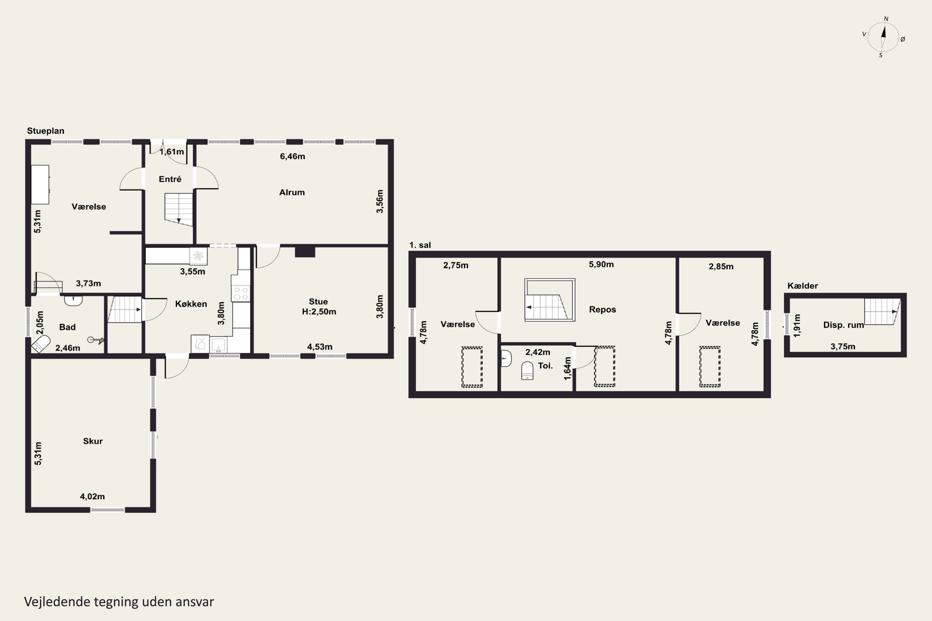Plantegninger billede af Gl. Byvej 18, Årslev, 5792 Årslev