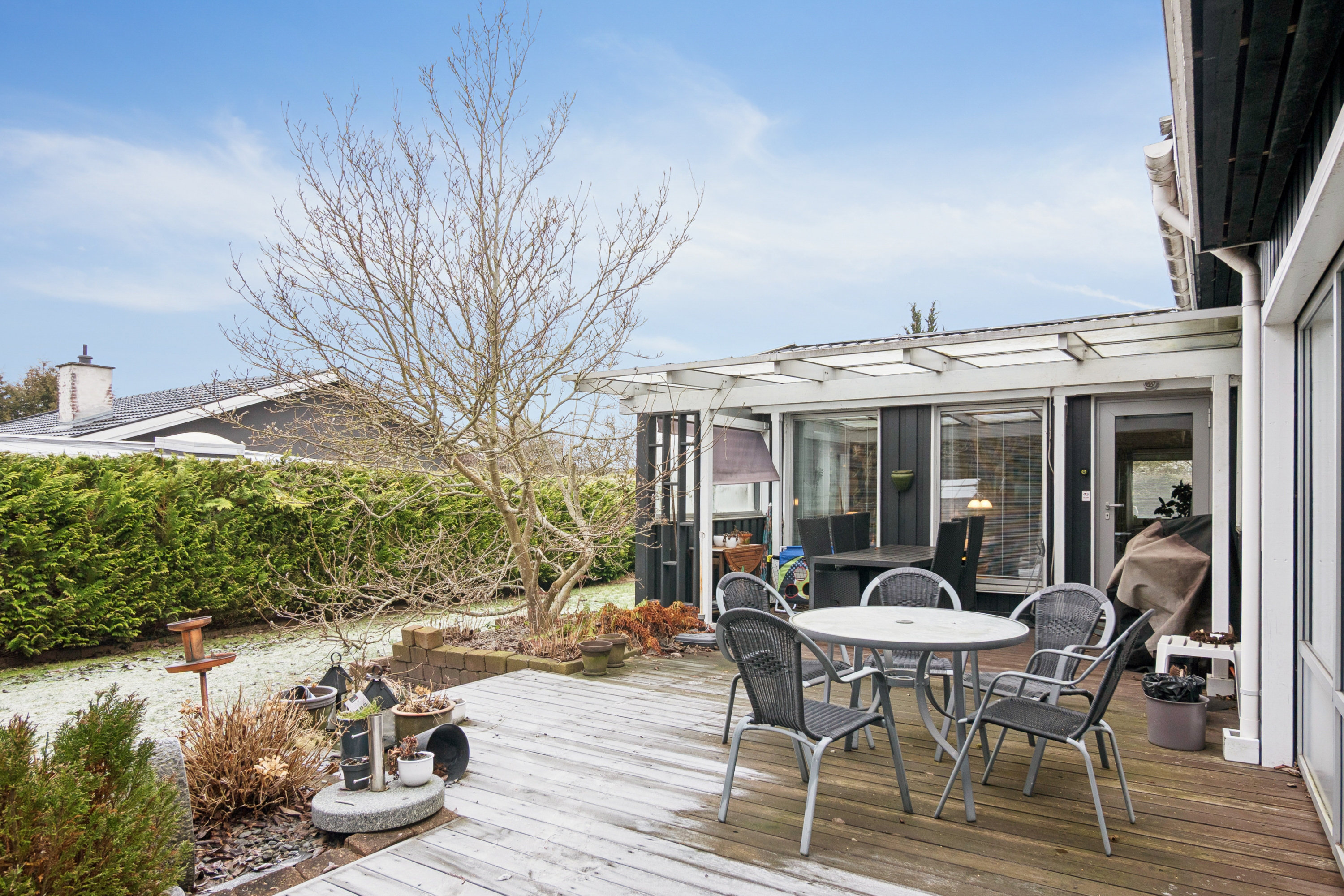 Fremhævet terrasse billede i fuldskærmstilstand. Billede af Liselundsvej 11, 2665 Vallensbæk Strand