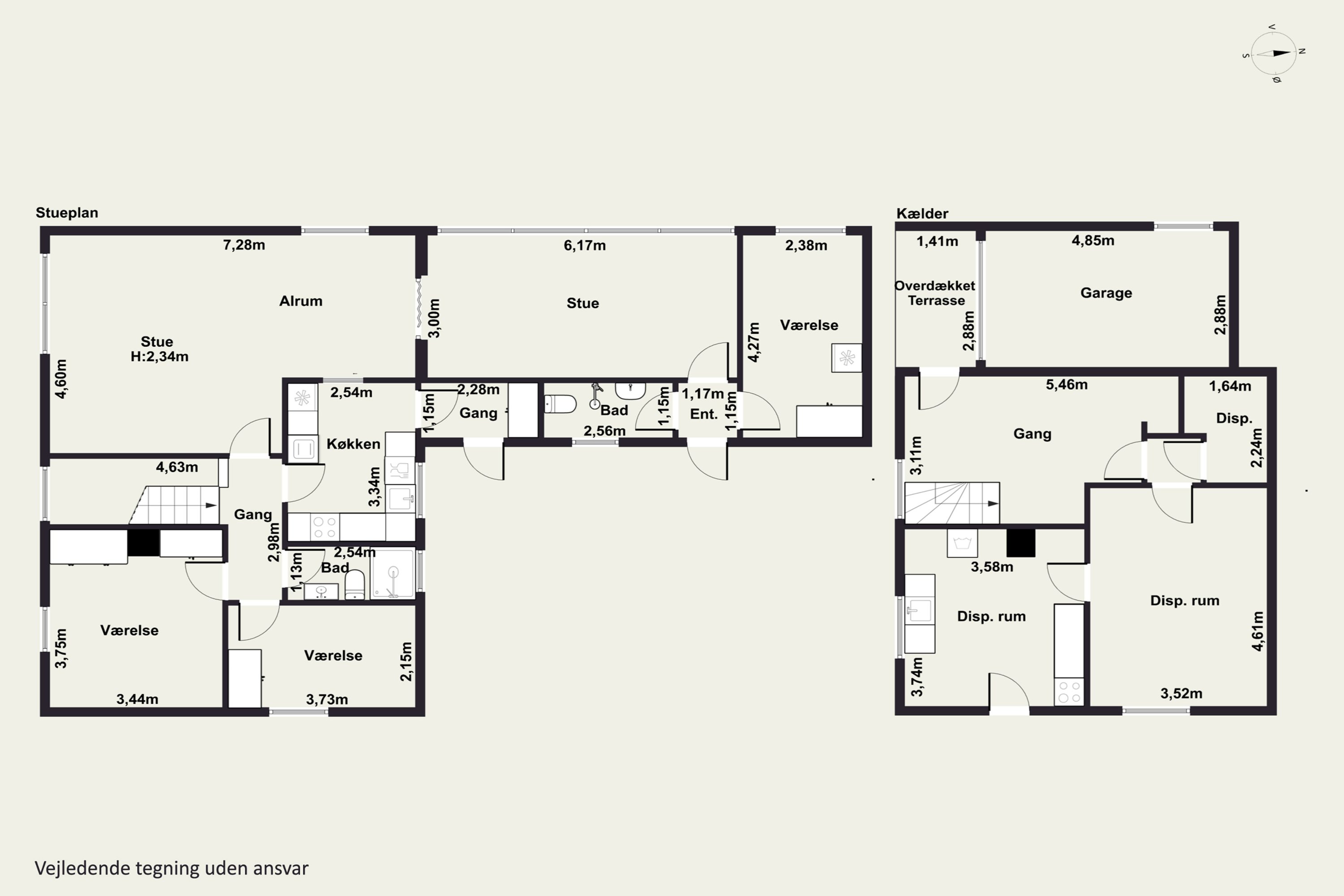 Plantegninger billede af Kærvej 20, 9800 Hjørring