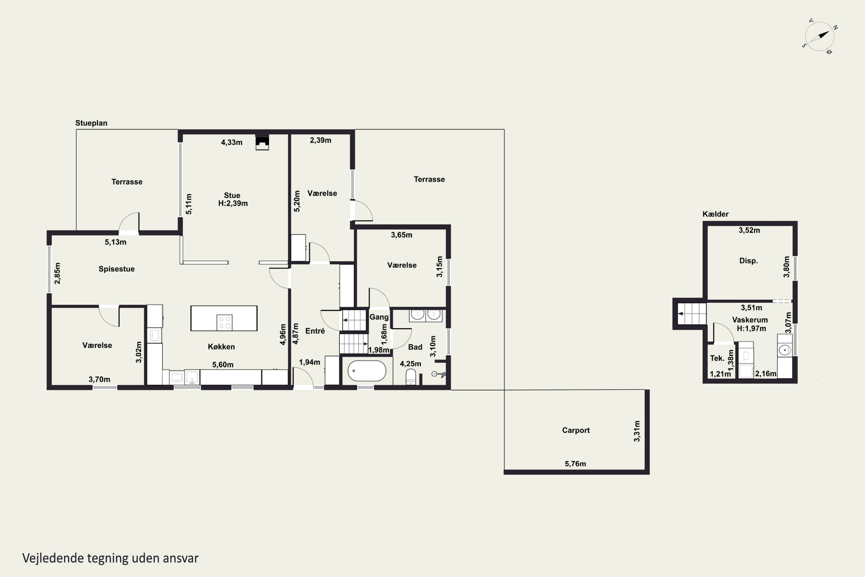 Plantegninger billede af Muhlesvej 13, 9800 Hjørring