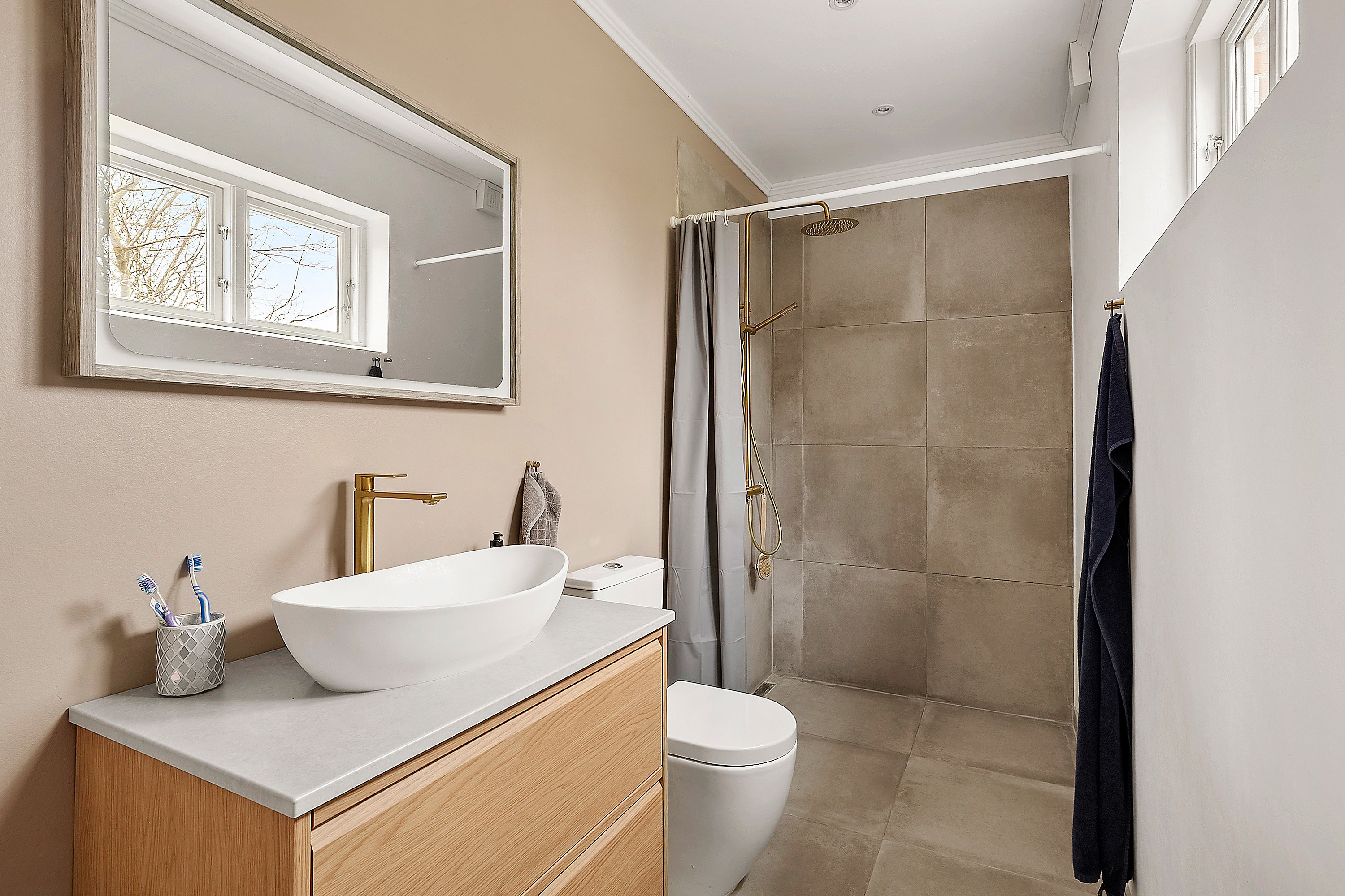 Fremhævet badeværelse billede i fuldskærmstilstand. Billede af Lille Egedevej 50, Lille Egede, 4220 Korsør