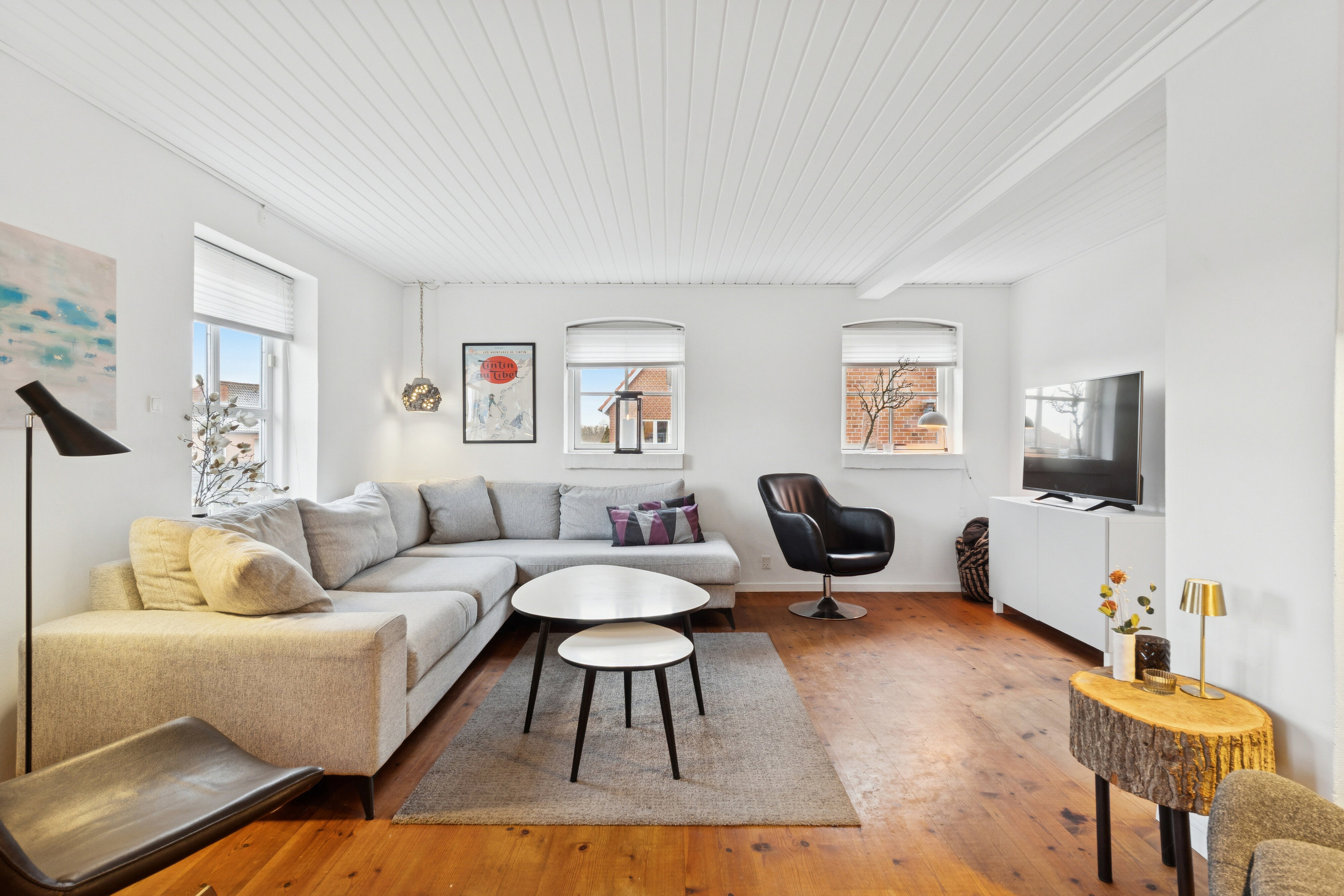 Fremhævet stue billede i fuldskærmstilstand. Billede af Bøgevej 10, 5800 Nyborg