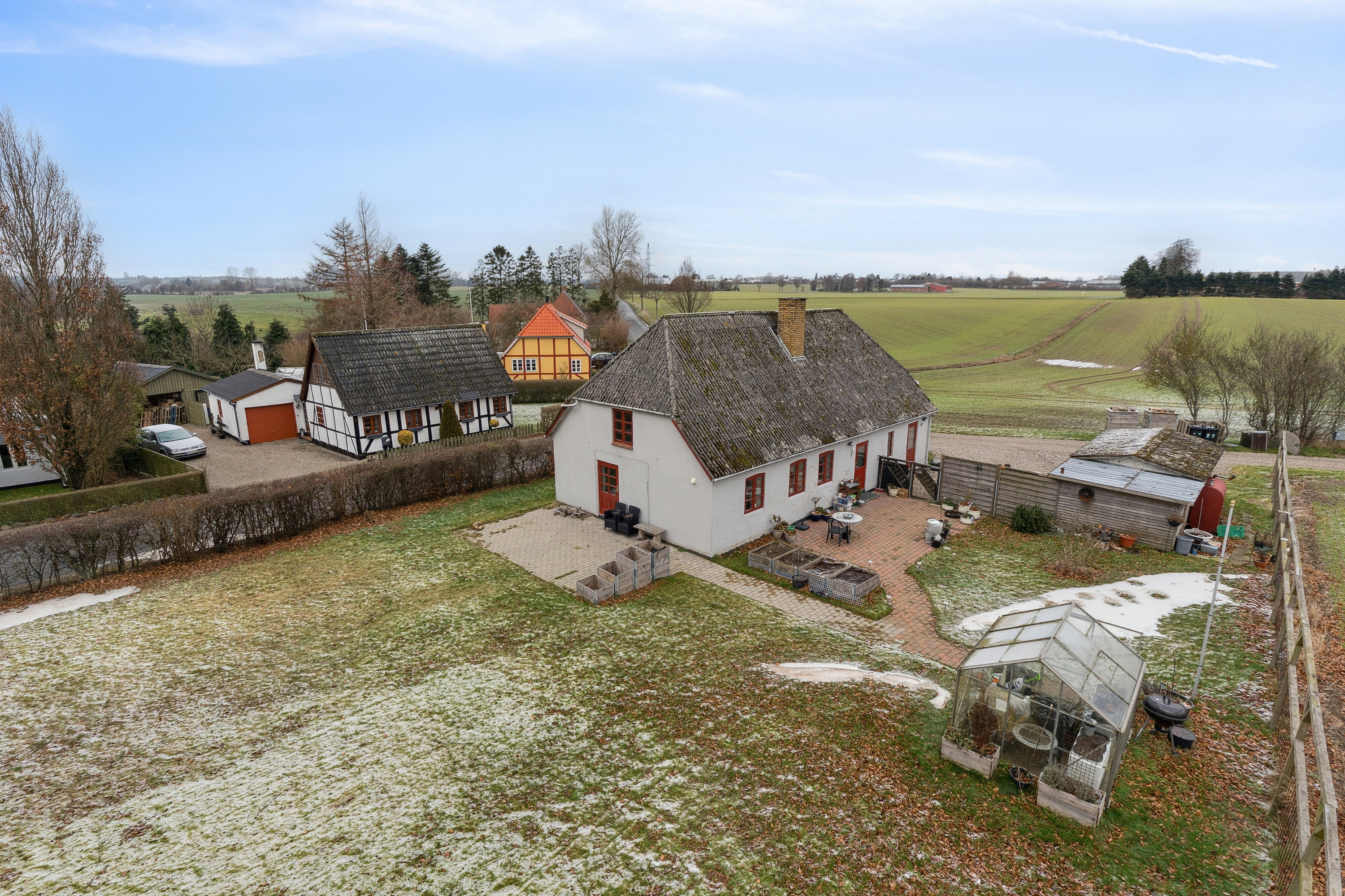 Fremhævet set fra haven billede i fuldskærmstilstand. Billede af Sognevej 21, 5884 Gudme