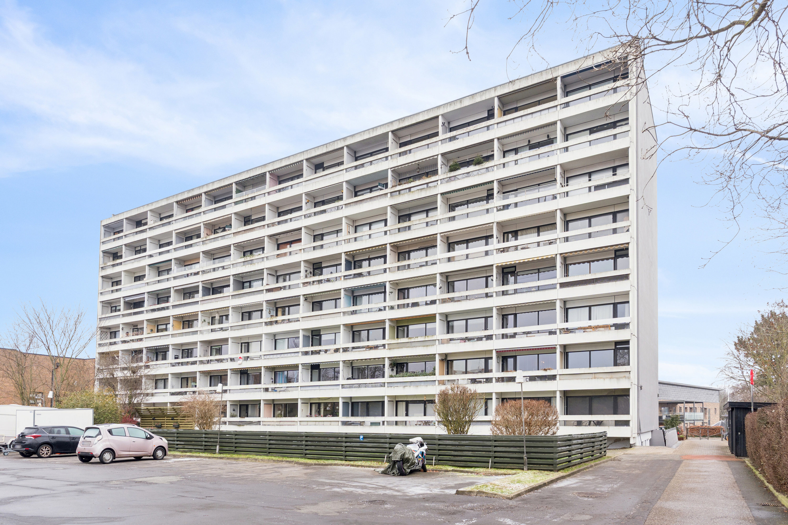 Fremhævet facade billede i fuldskærmstilstand. Billede af Agerskovvej 4M, 7., 2610 Rødovre