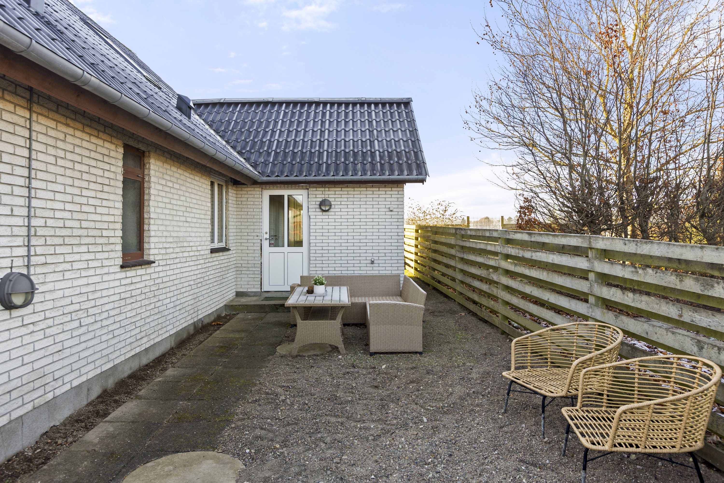 Fremhævet terrasse billede i fuldskærmstilstand. Billede af Husrækken 1A, 4180 Sorø