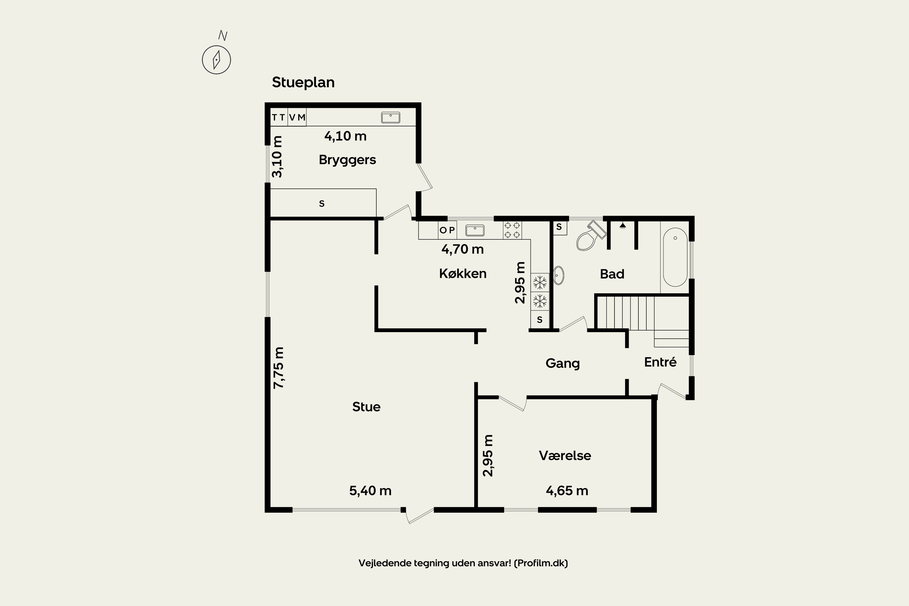 Plantegninger billede af Husrækken 1A, 4180 Sorø