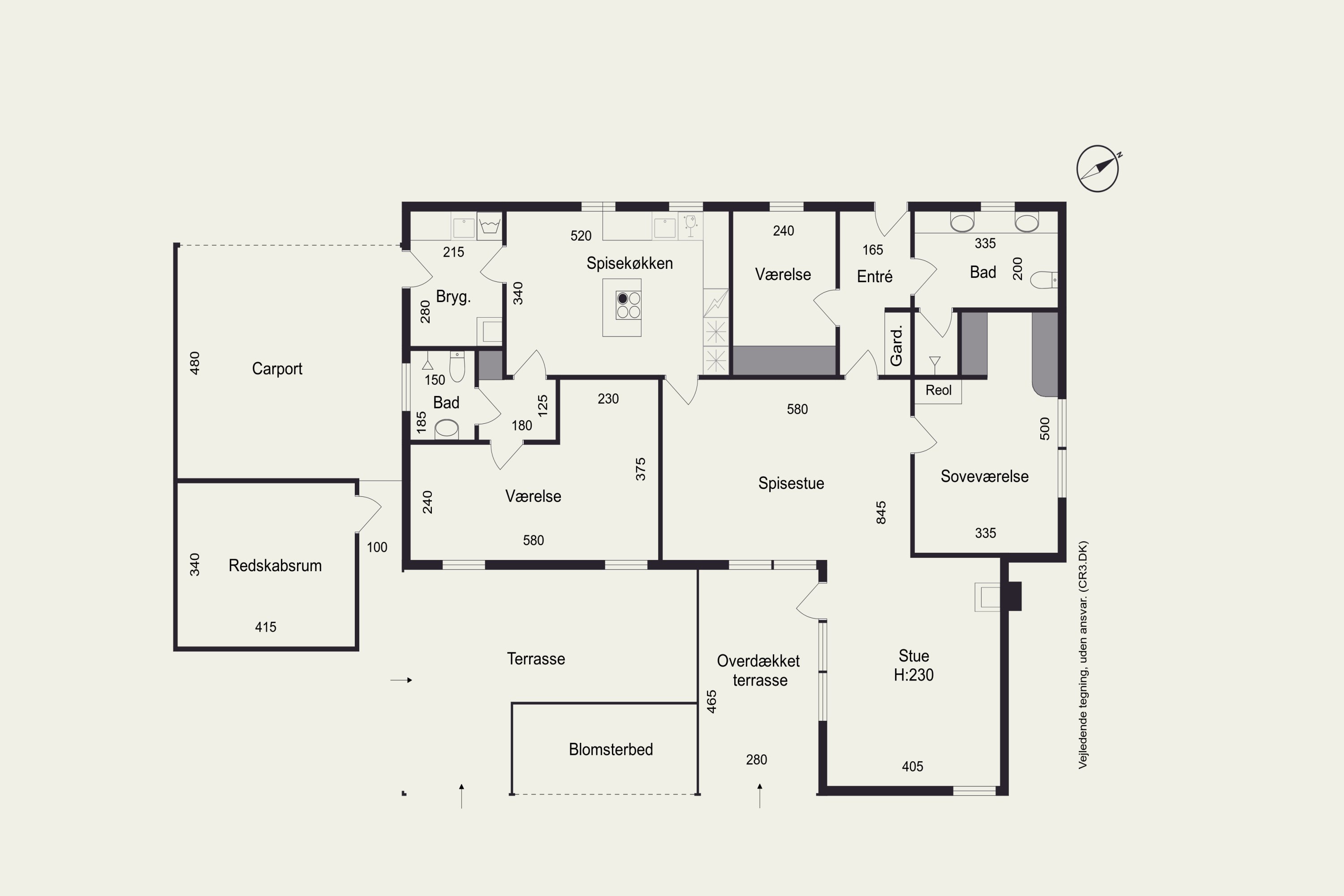 Plantegninger billede af Langebjergvej 231, 3050 Humlebæk