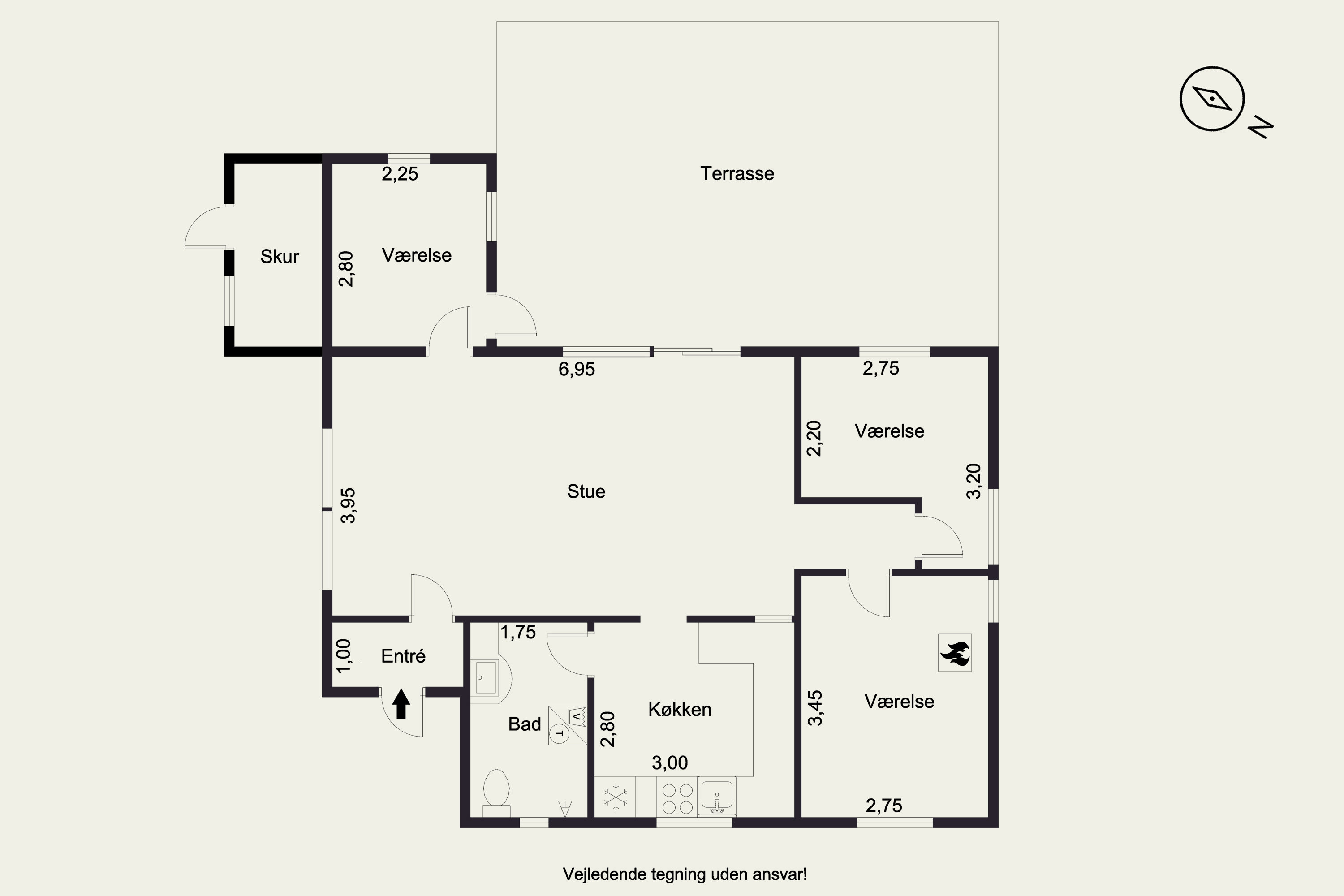 Plantegninger billede af Hyldevænget 23, Over Draaby Strand, 3630 Jægerspris