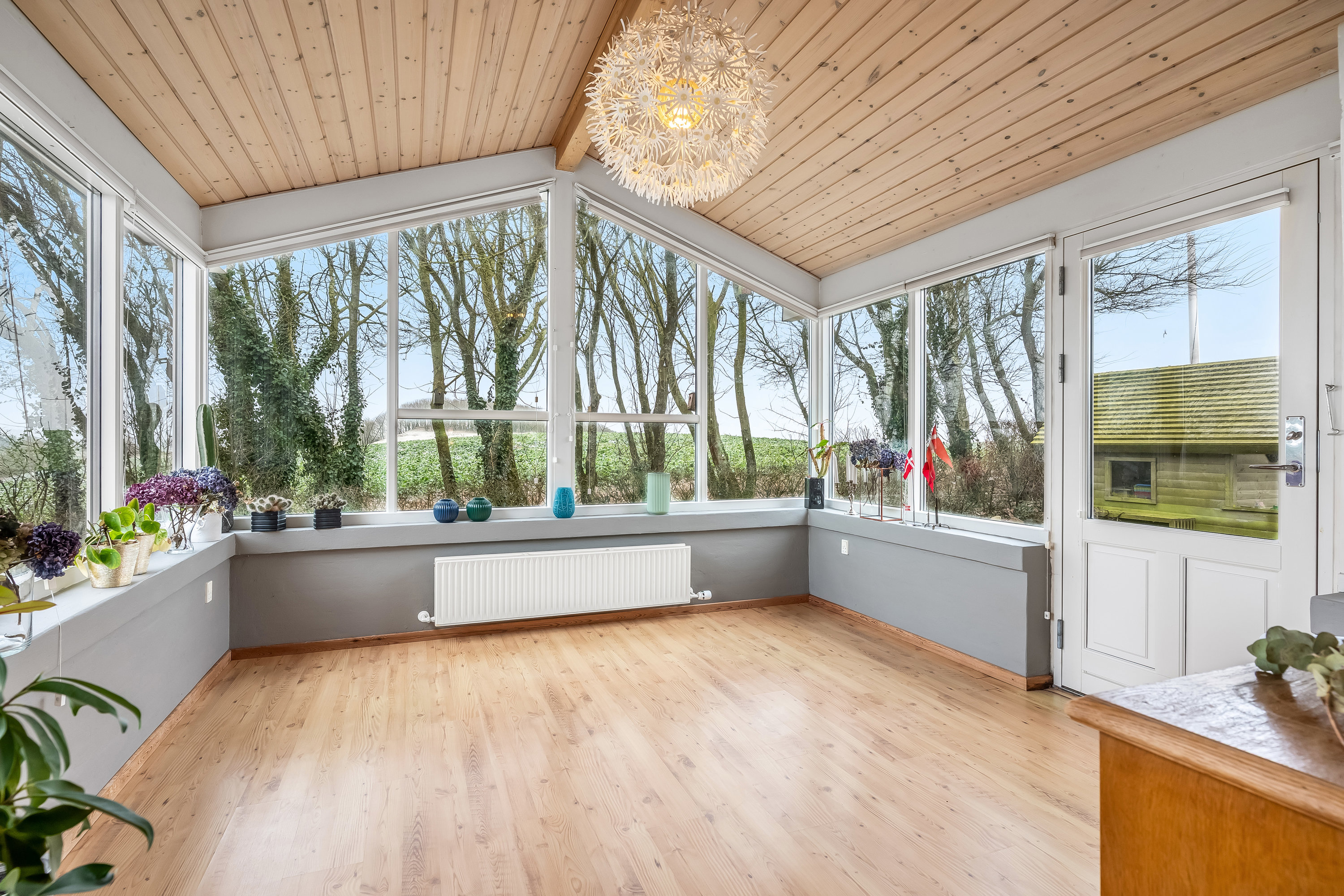 Fremhævet udestue billede i fuldskærmstilstand. Billede af Trabjerggårdvej 40, Gudum, 7620 Lemvig