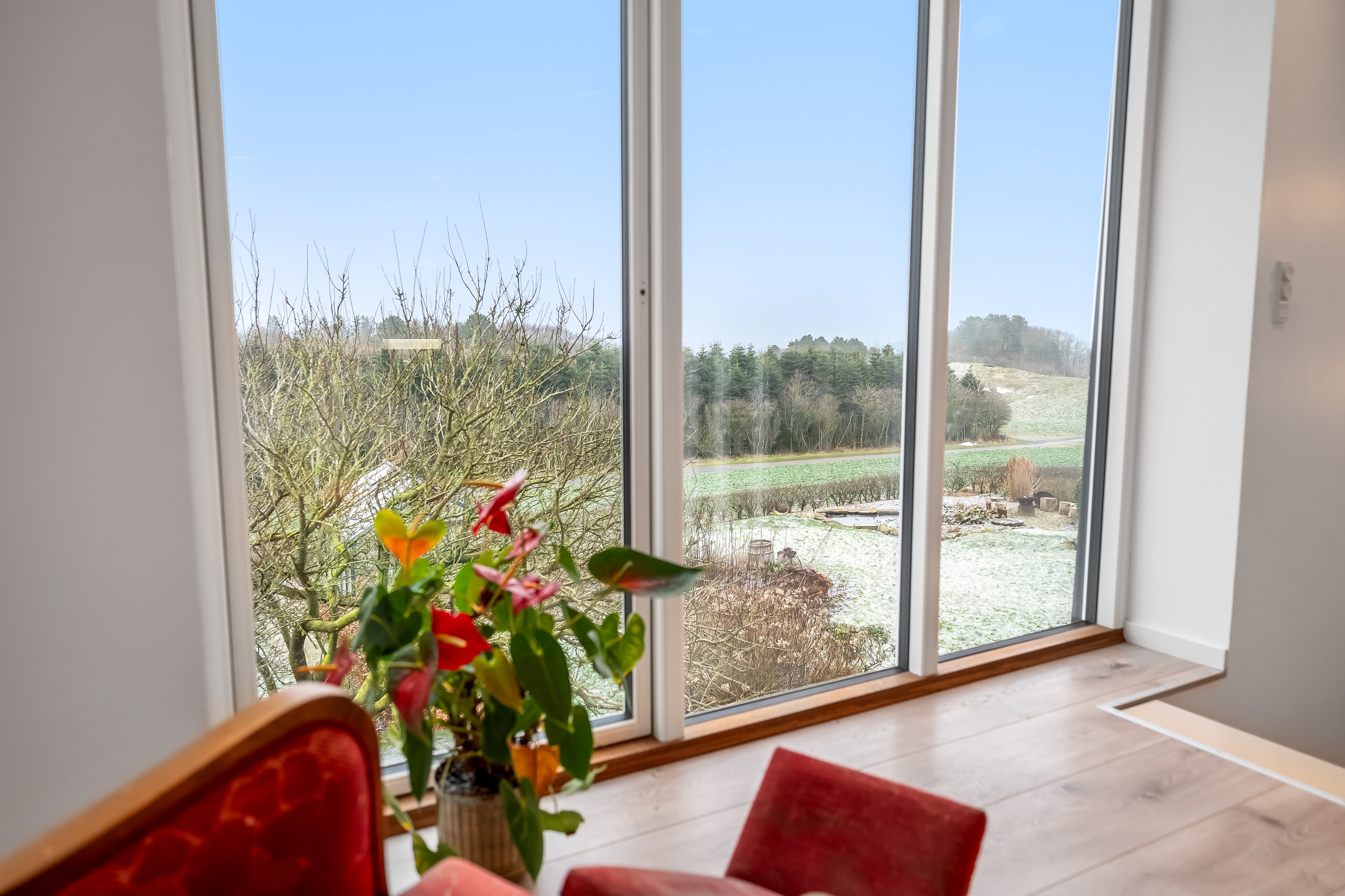 Fremhævet stue billede i fuldskærmstilstand. Billede af Trabjerggårdvej 40, Gudum, 7620 Lemvig