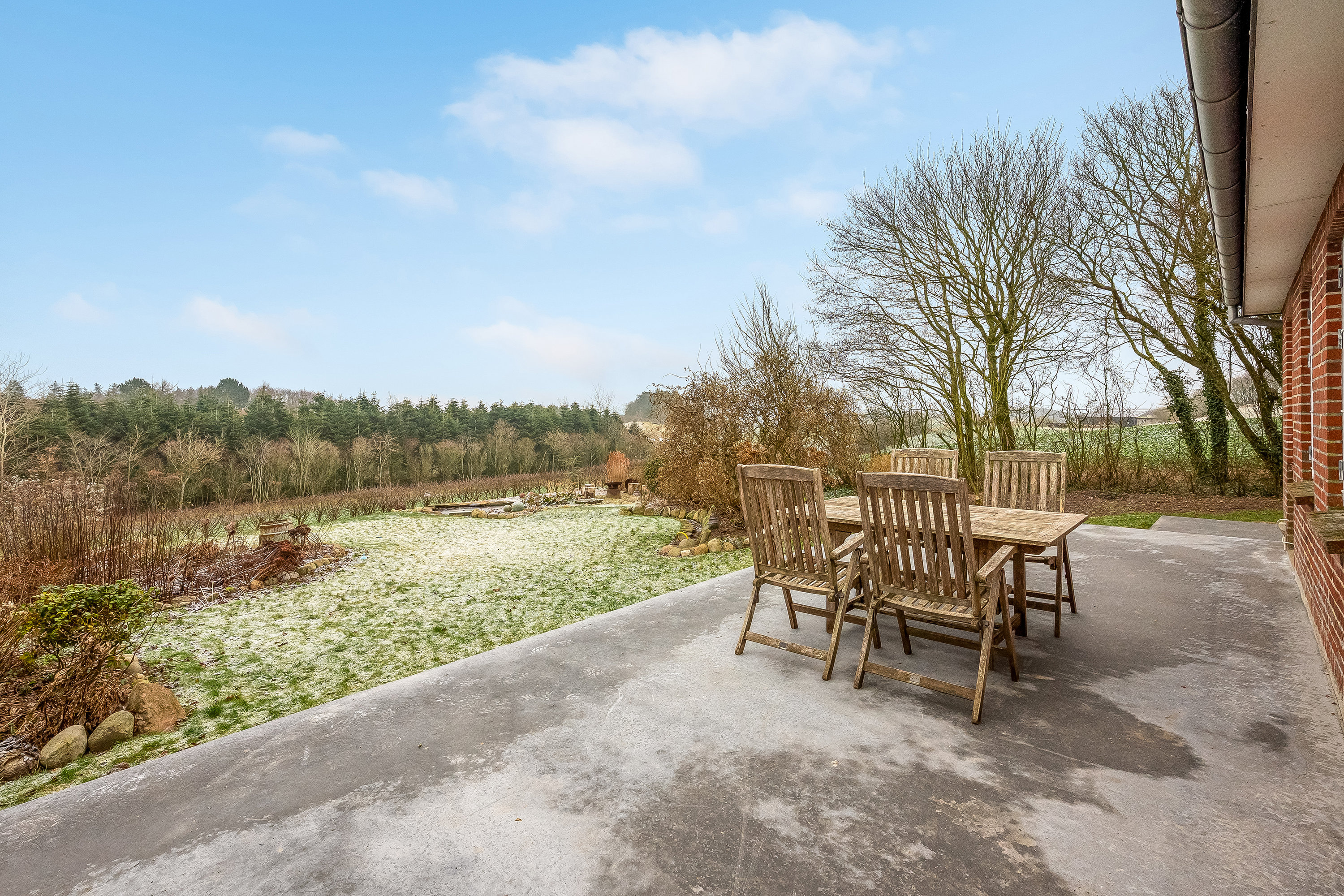 Fremhævet terrasse billede i fuldskærmstilstand. Billede af Trabjerggårdvej 40, Gudum, 7620 Lemvig